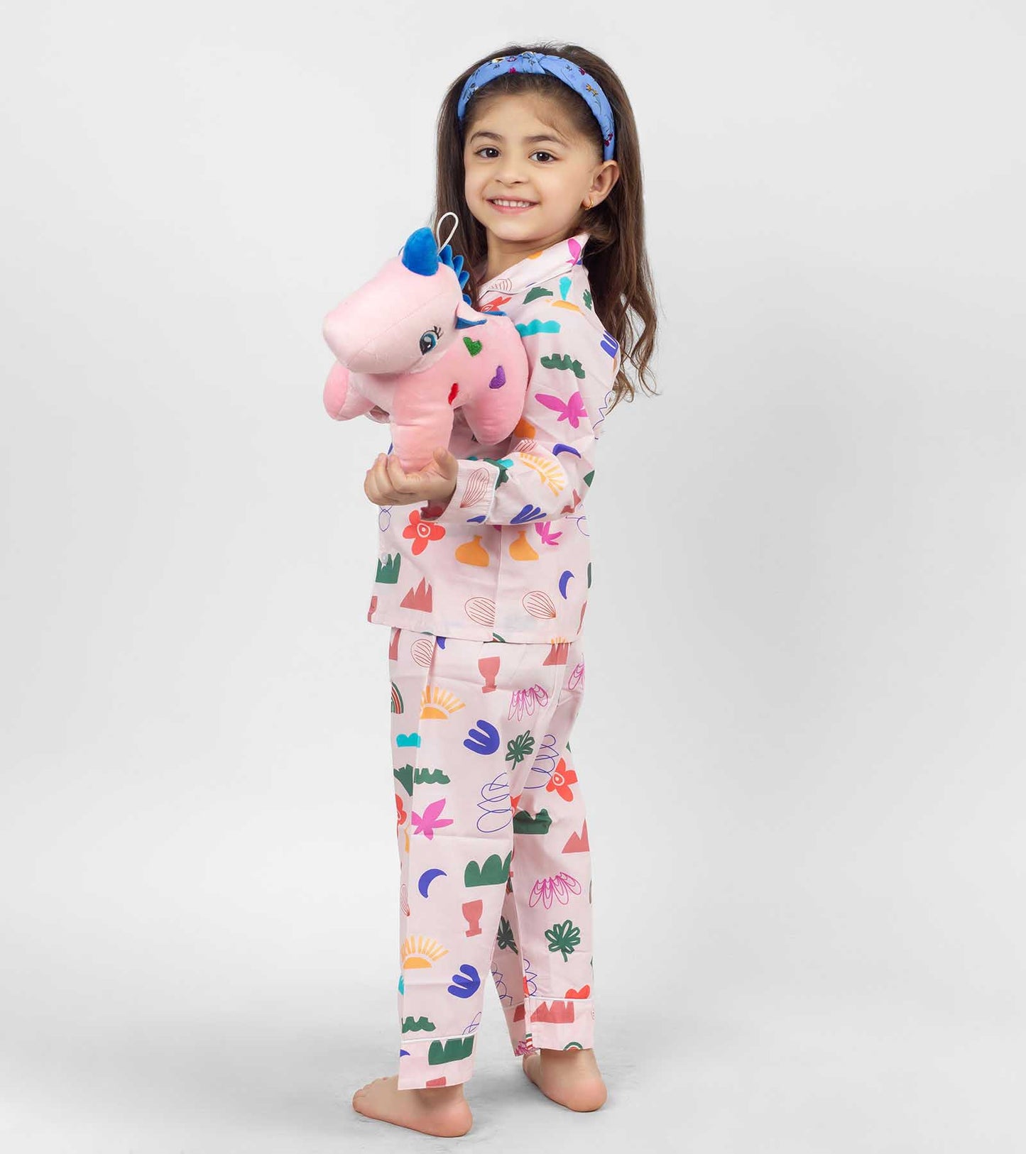Hale and Heart Printed Girls Nightsuit Set