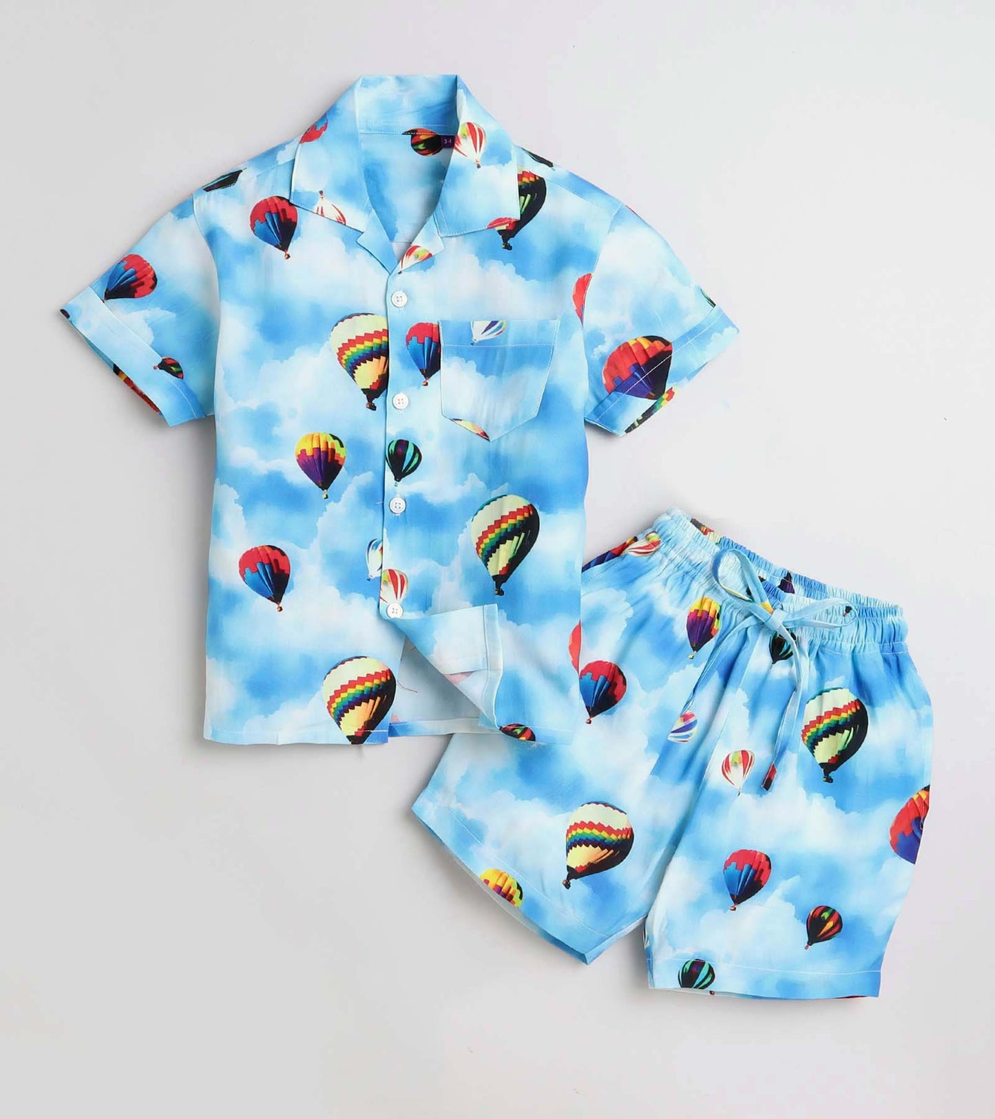 Air Ballon Printed Boys Co ord Set