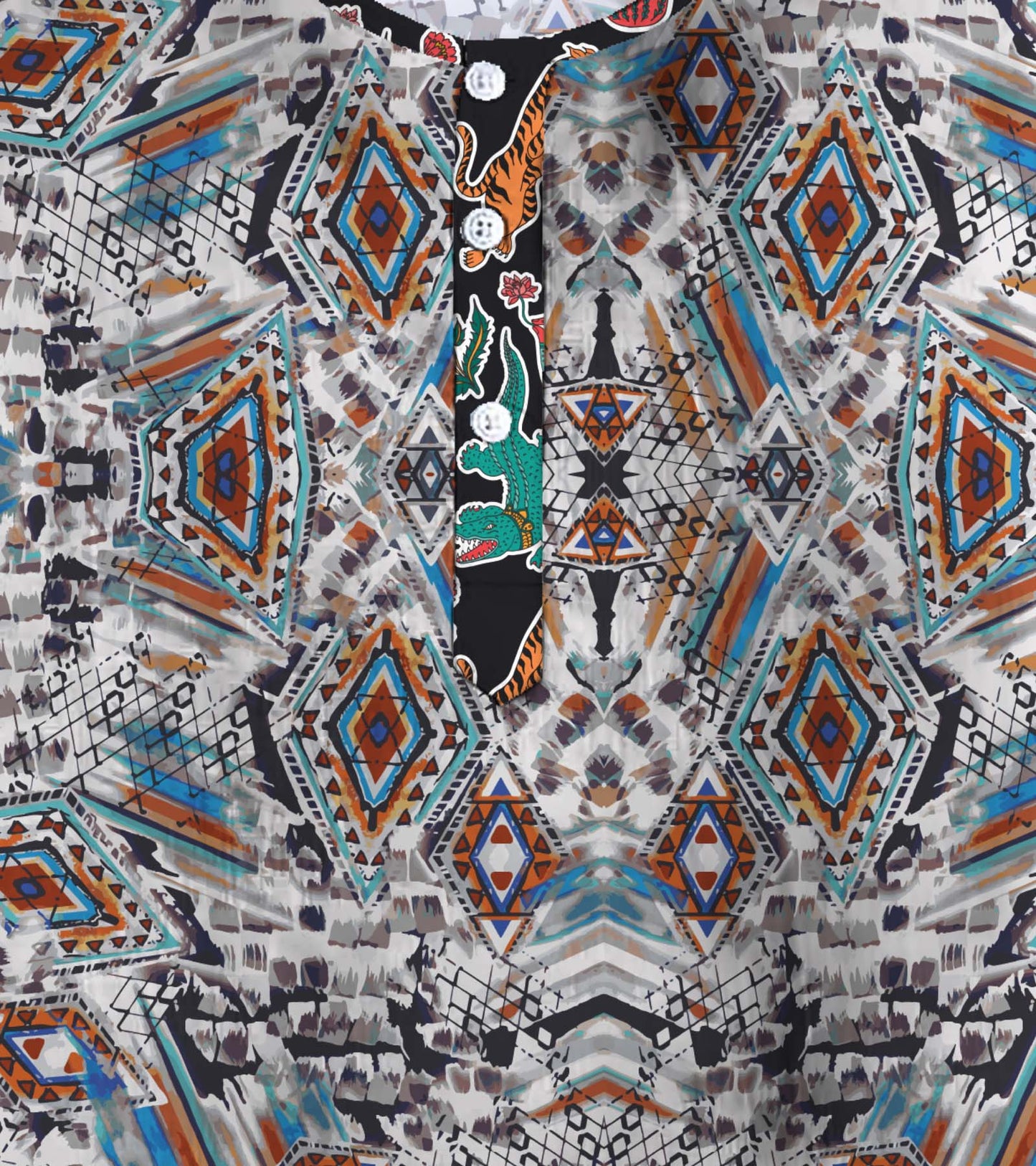 Ikat New Printed Pyjama Kurta Set