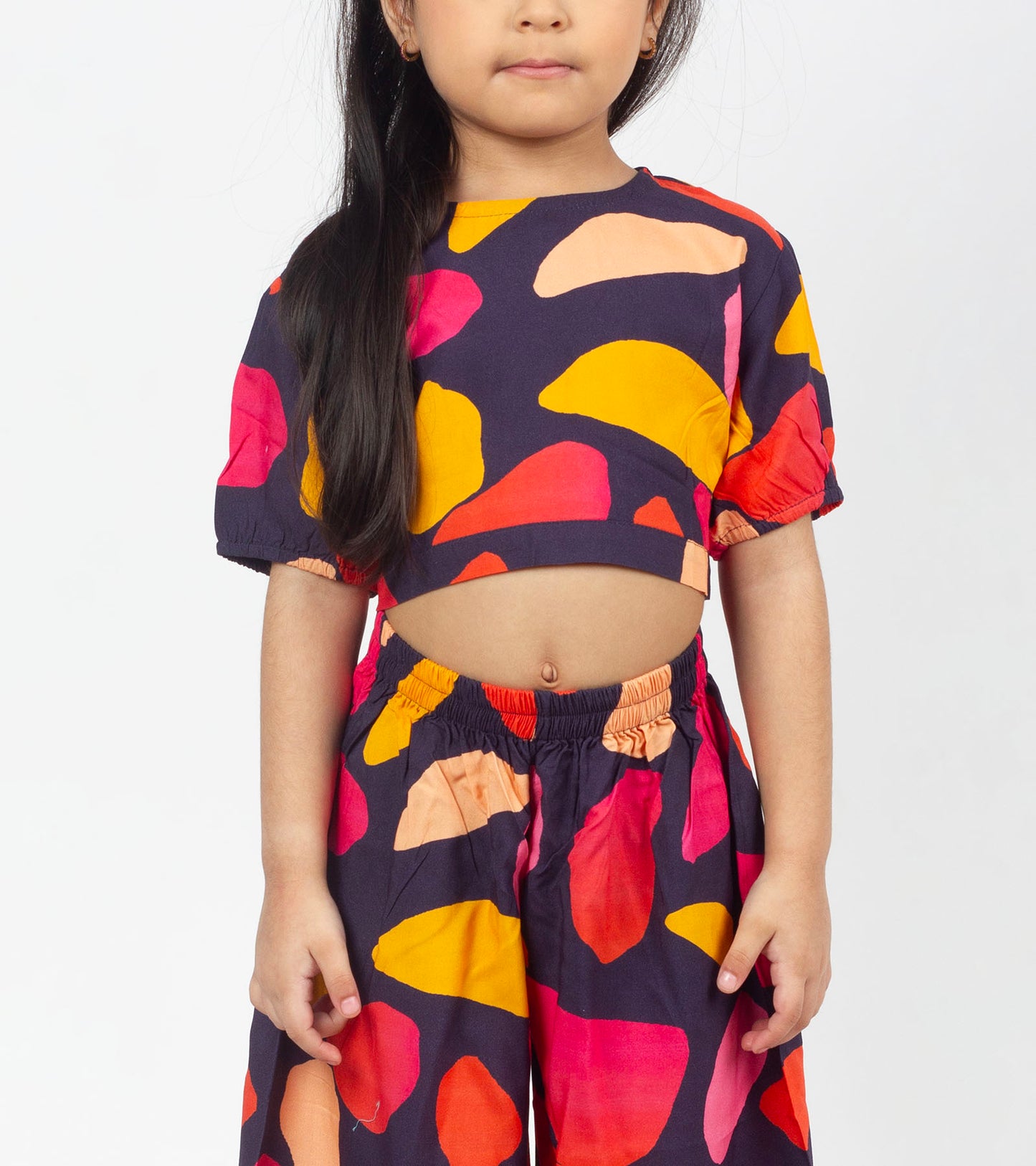 Intarsia Blocks Printed Co ord Sets For Girls