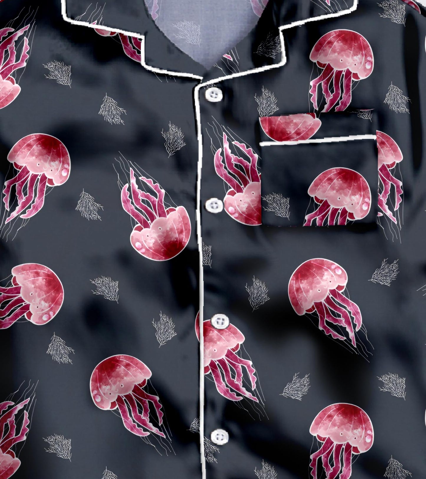 Jellyfish Pure Cotton Printed Nightsuit Set