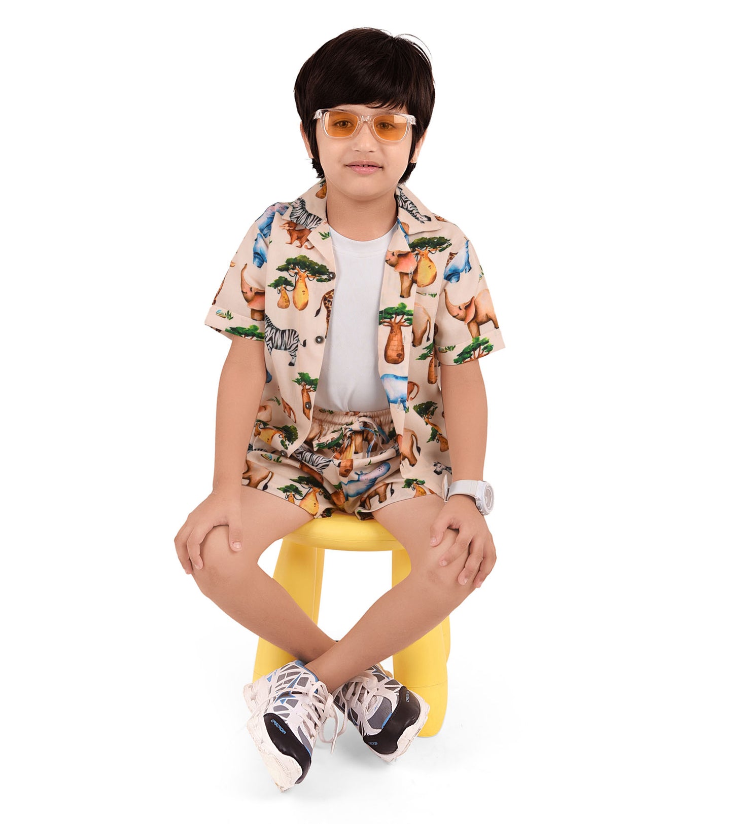 Theme Park Printed Cord Set for Boys