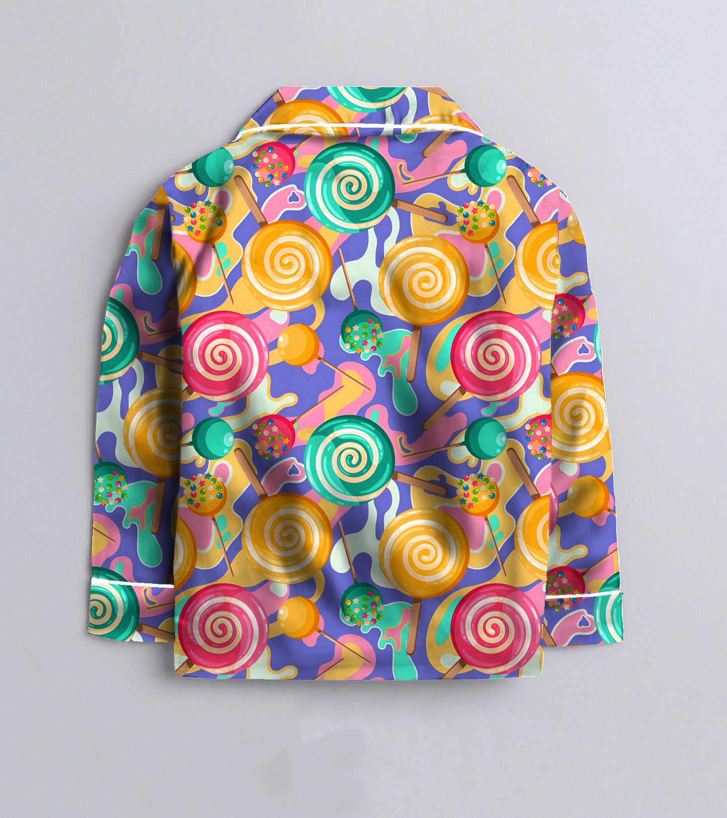 Lollipop Pure Cotton Printed Nightsuit Set