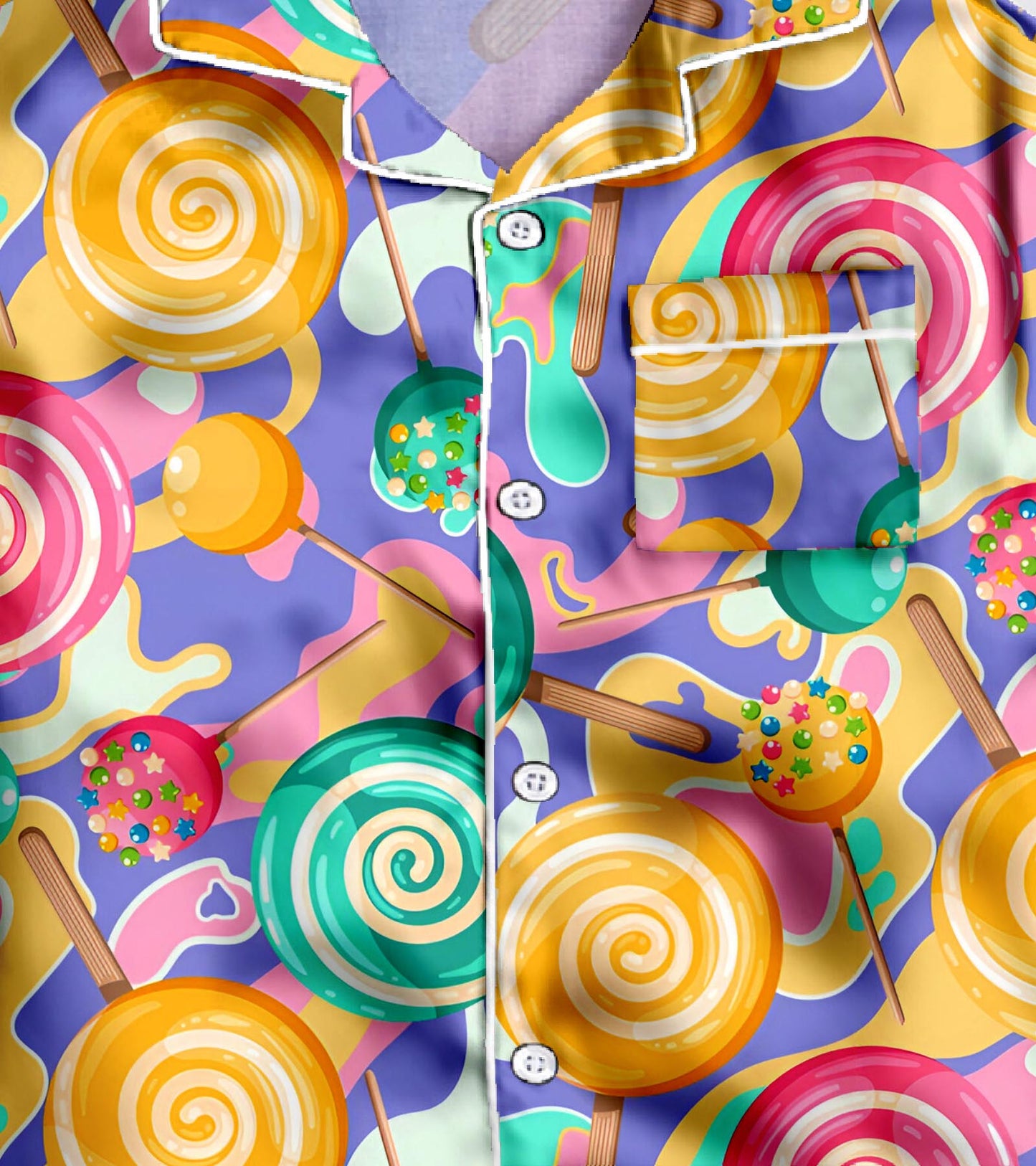 Lollipop Pure Cotton Printed Nightsuit Set