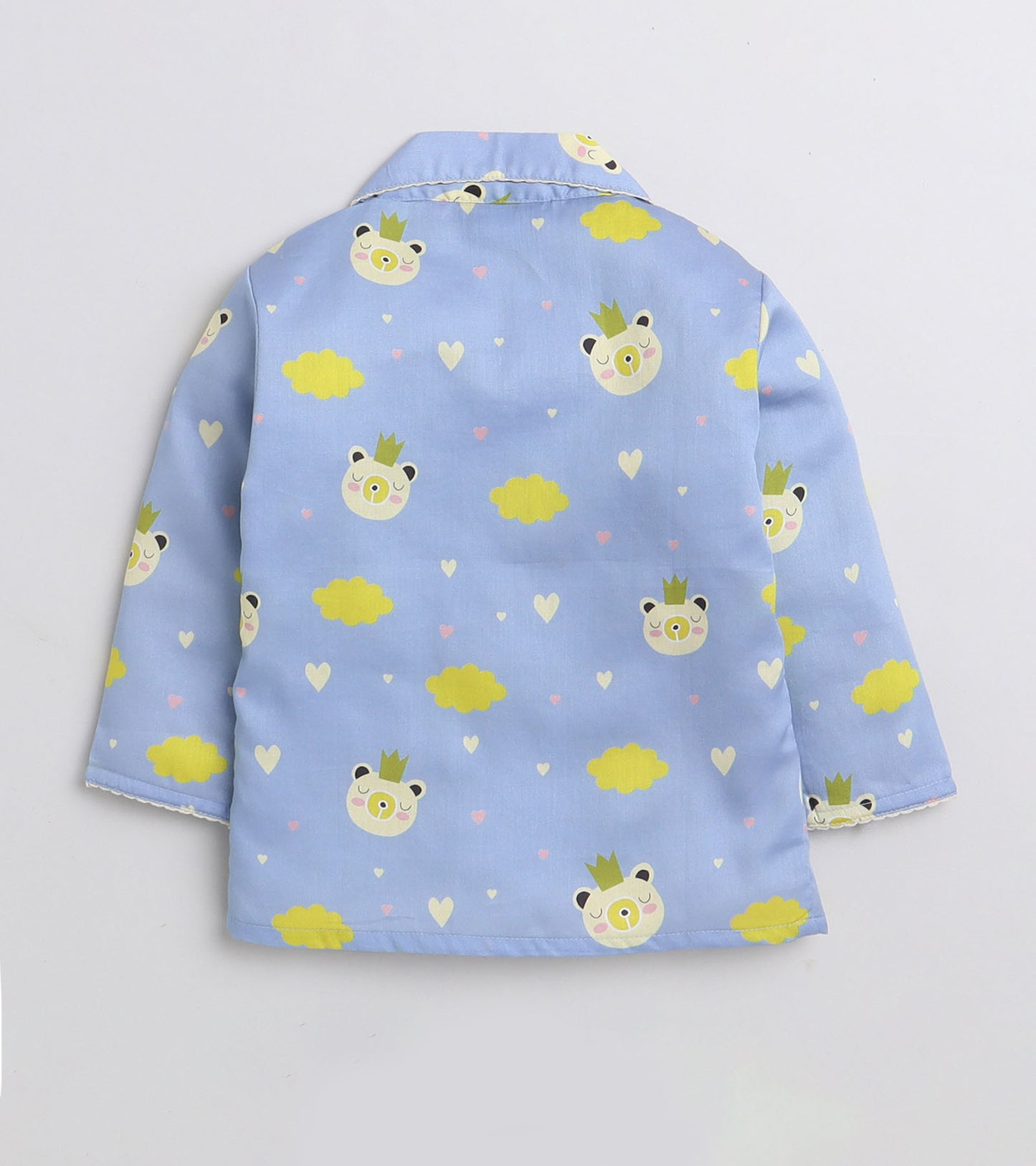 Love Cloud Printed Girls Night Suit Set