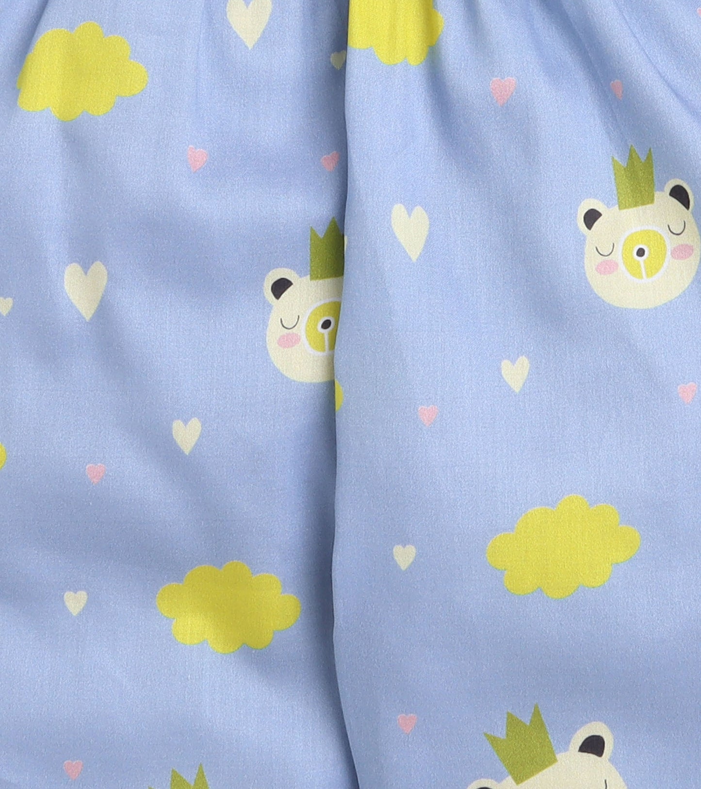 Love Cloud Printed Girls Night Suit Set