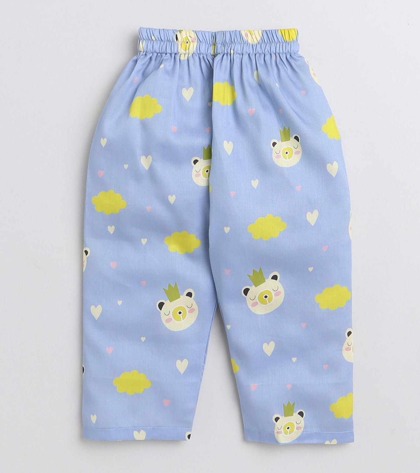 Love Cloud Printed Girls Night Suit Set
