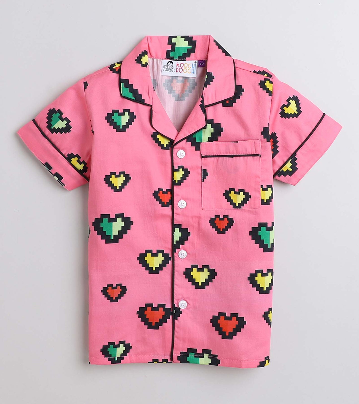 Love Night Suit Set Half Sleeve