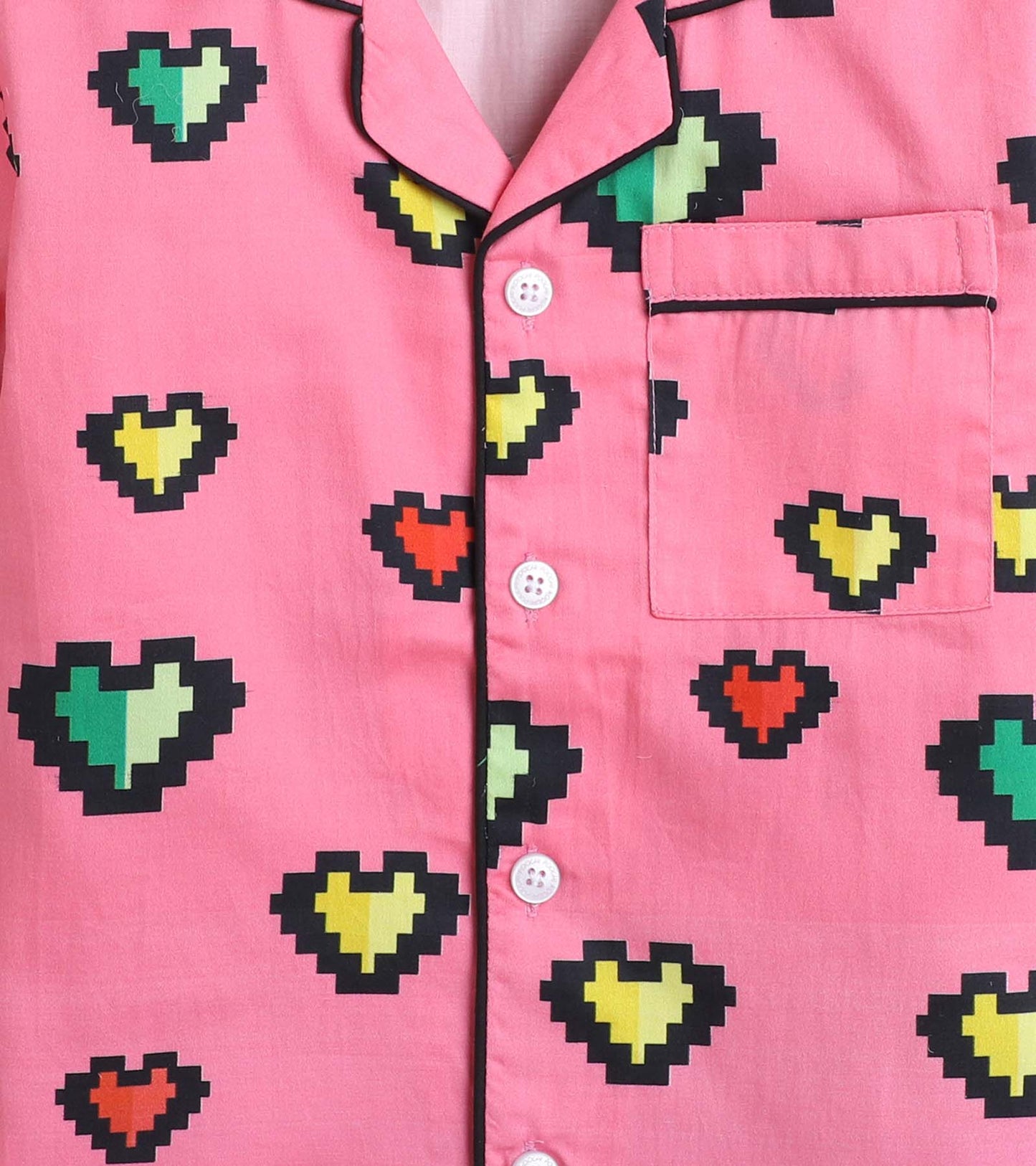 Love Night Suit Set Half Sleeve