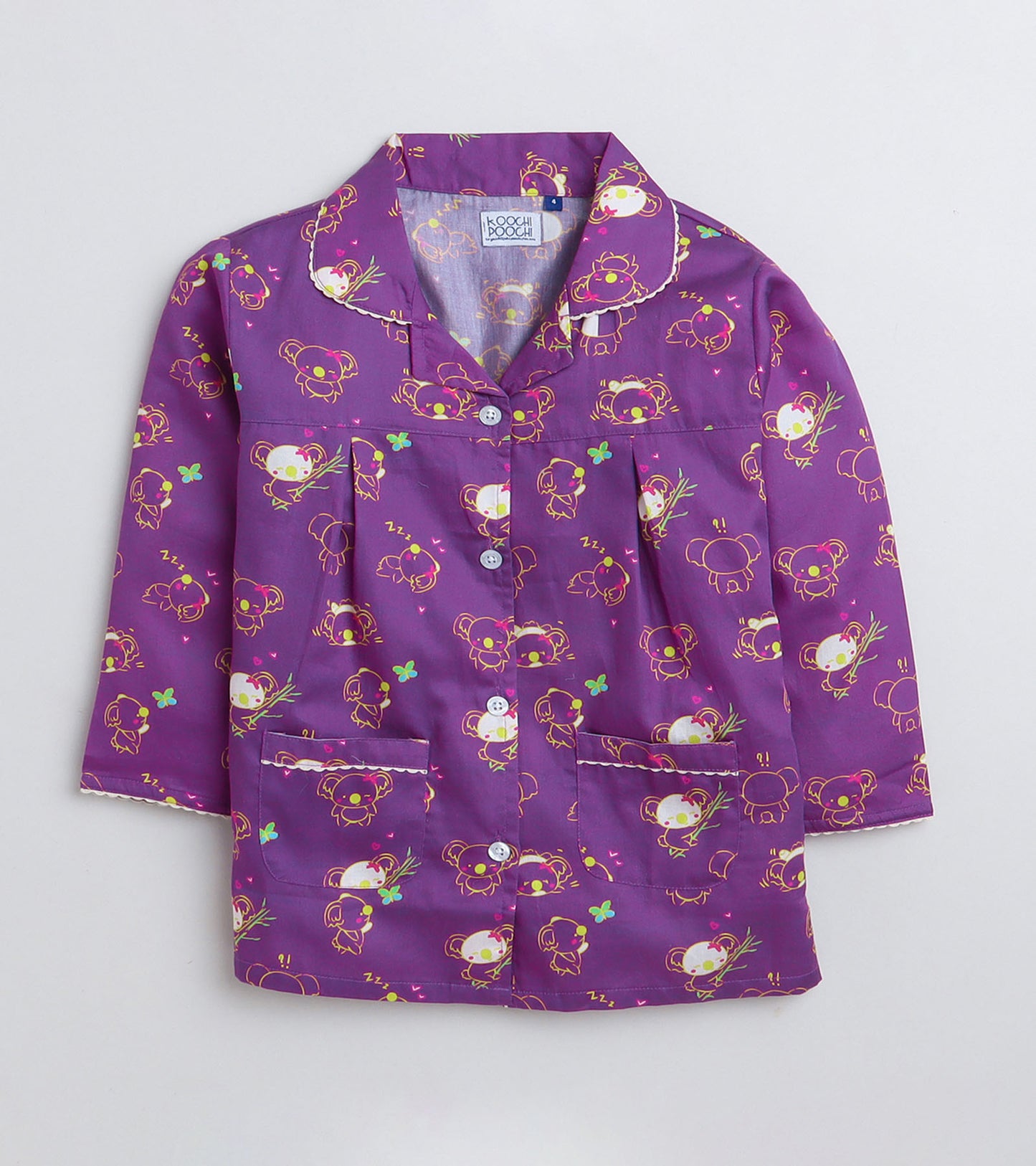 Lovetoon Printed Girls Night Suit Set