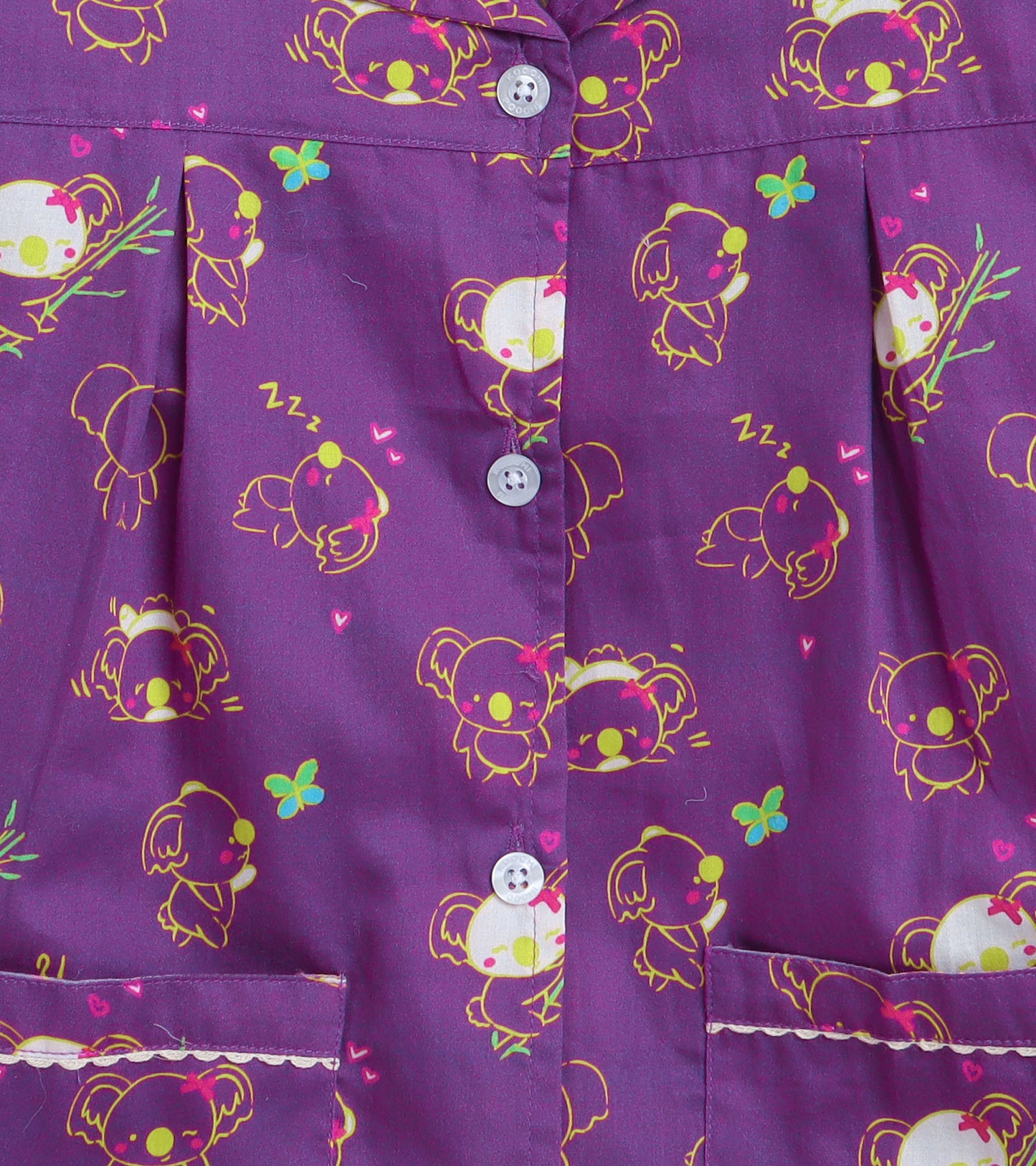 Lovetoon Printed Girls Night Suit Set
