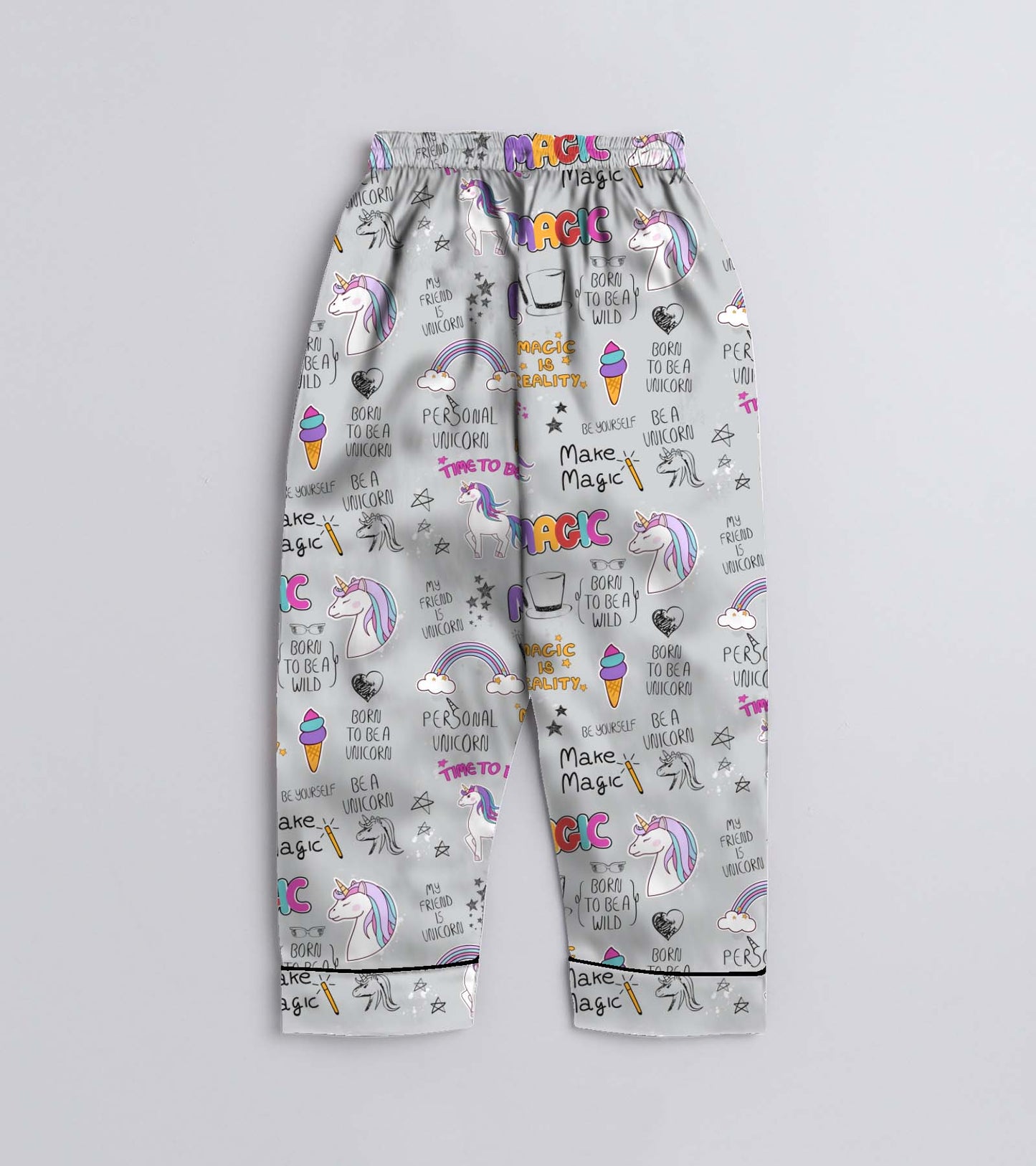 Magic Printed Girls Pure Cotton Nightsuit Set