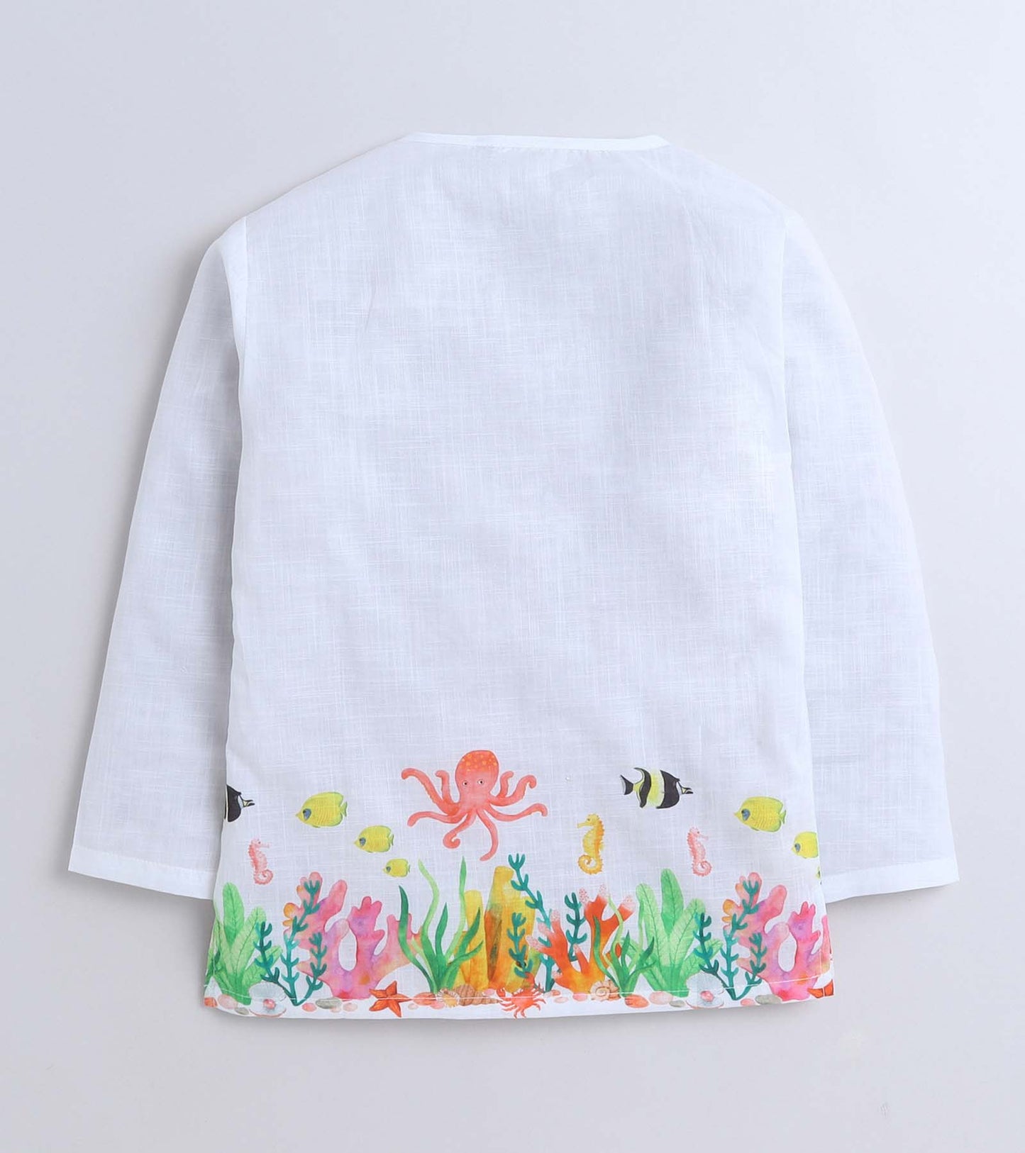 Marine Printed Pyjama Kurta Set