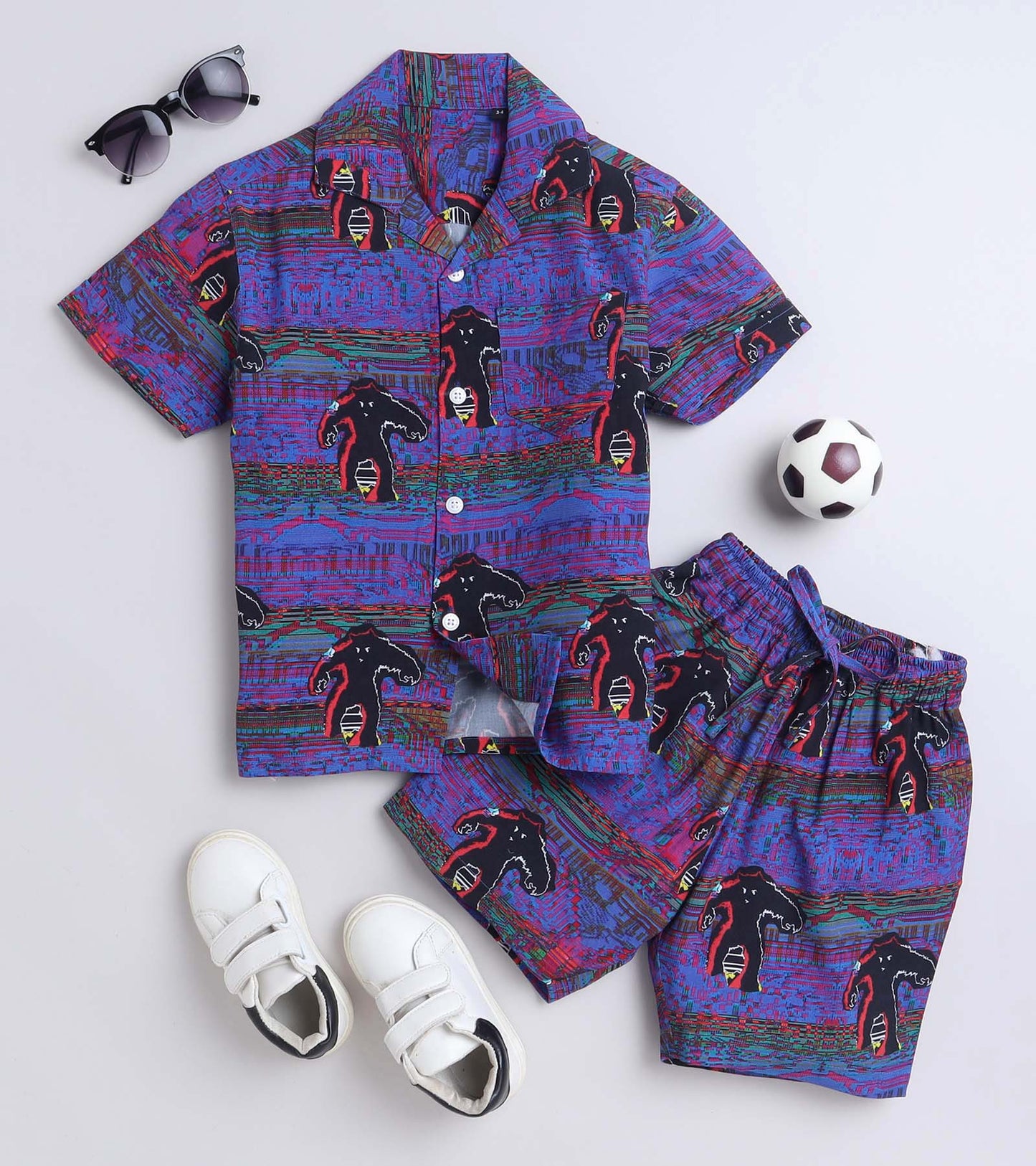 Messy Sassy Printed Boys Co ord Set
