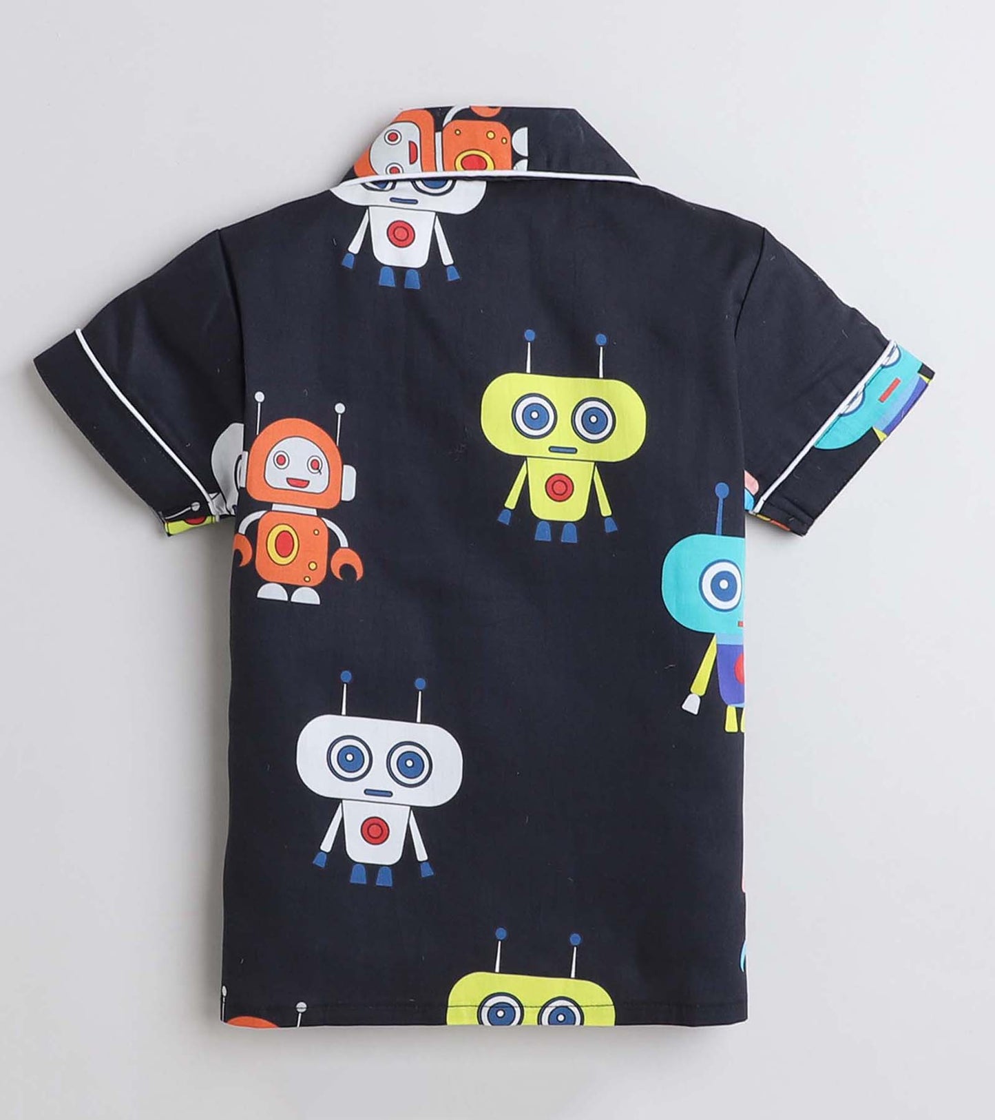 Mini Robot Night Suit Set Half Sleeve
