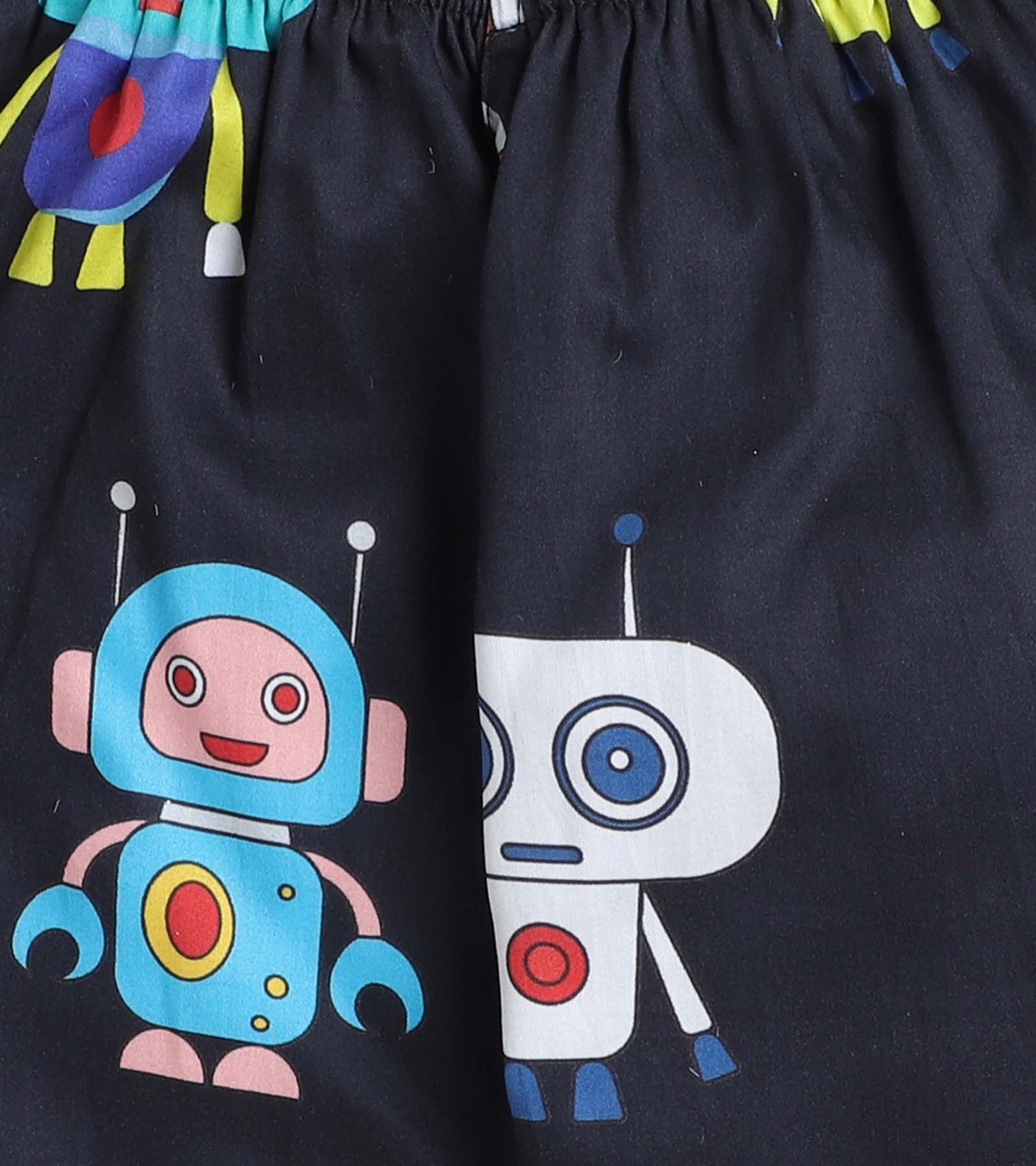 Mini Robot Night Suit Set Half Sleeve