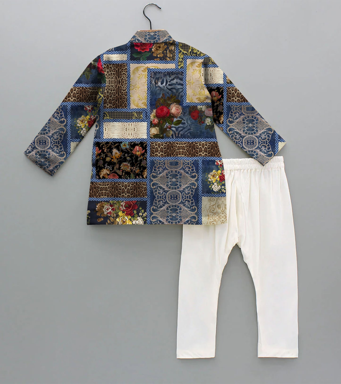 Multi Floral Printed Pure Cotton Kurta And Pyjama
