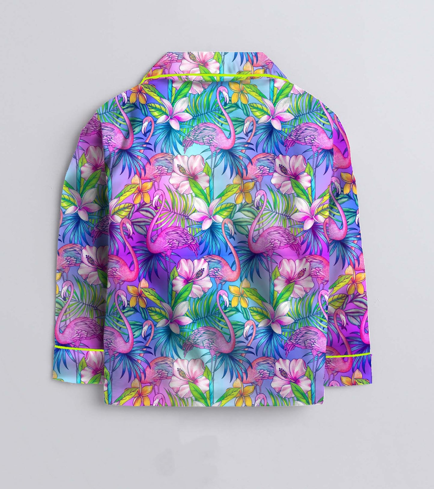 Neon Flemingo Printed Girls Pure Cotton Nightsuit Set