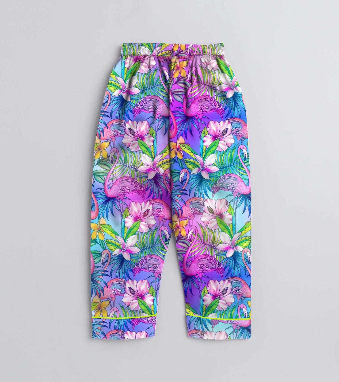 Neon Flemingo Printed Girls Pure Cotton Nightsuit Set