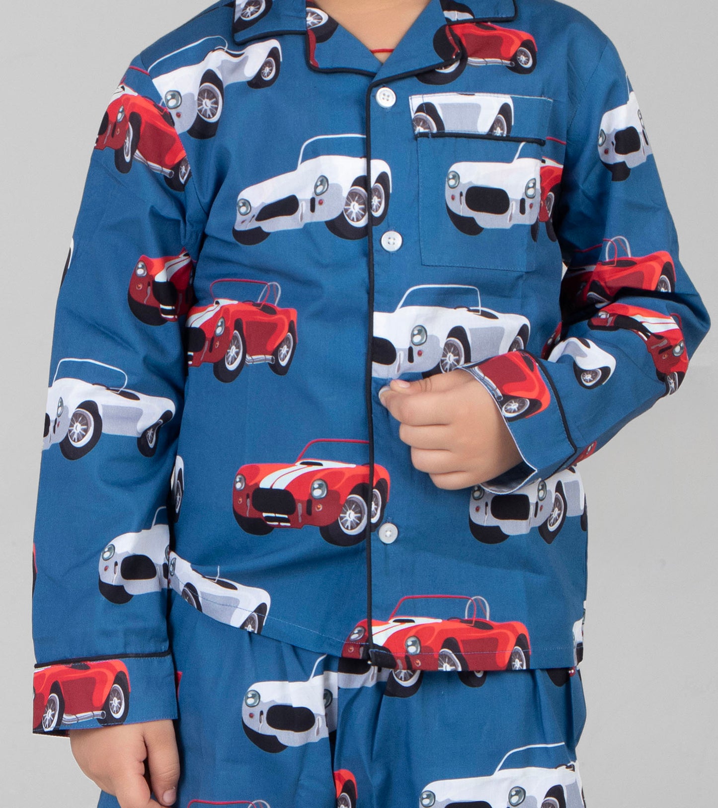 Open Car Printed Night Suit Set