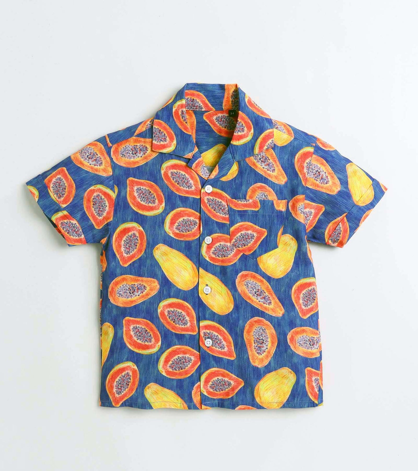 Papaya checks Printed Boys Co ord Set