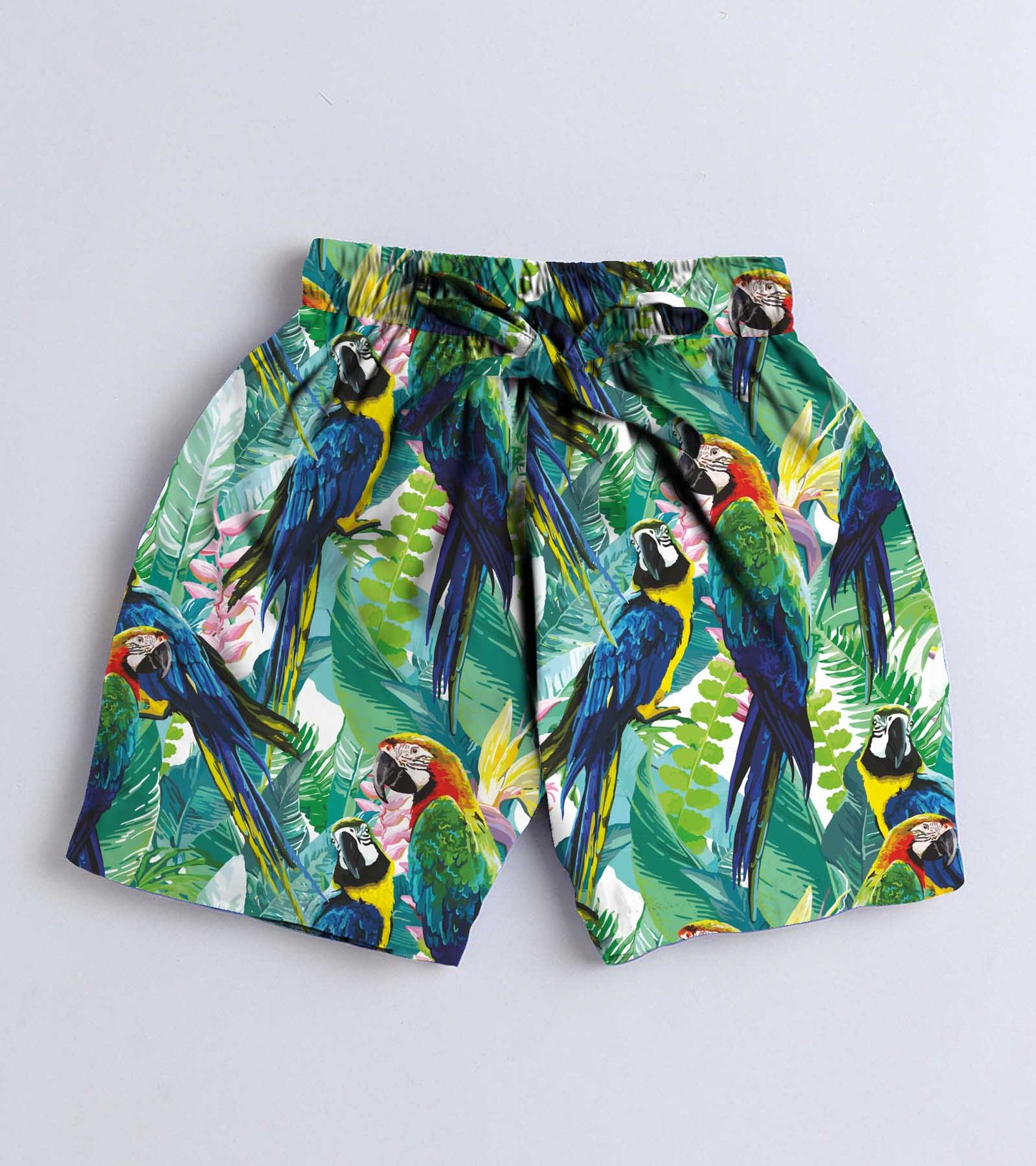 Green Parrot Printed Boys Co ord Set
