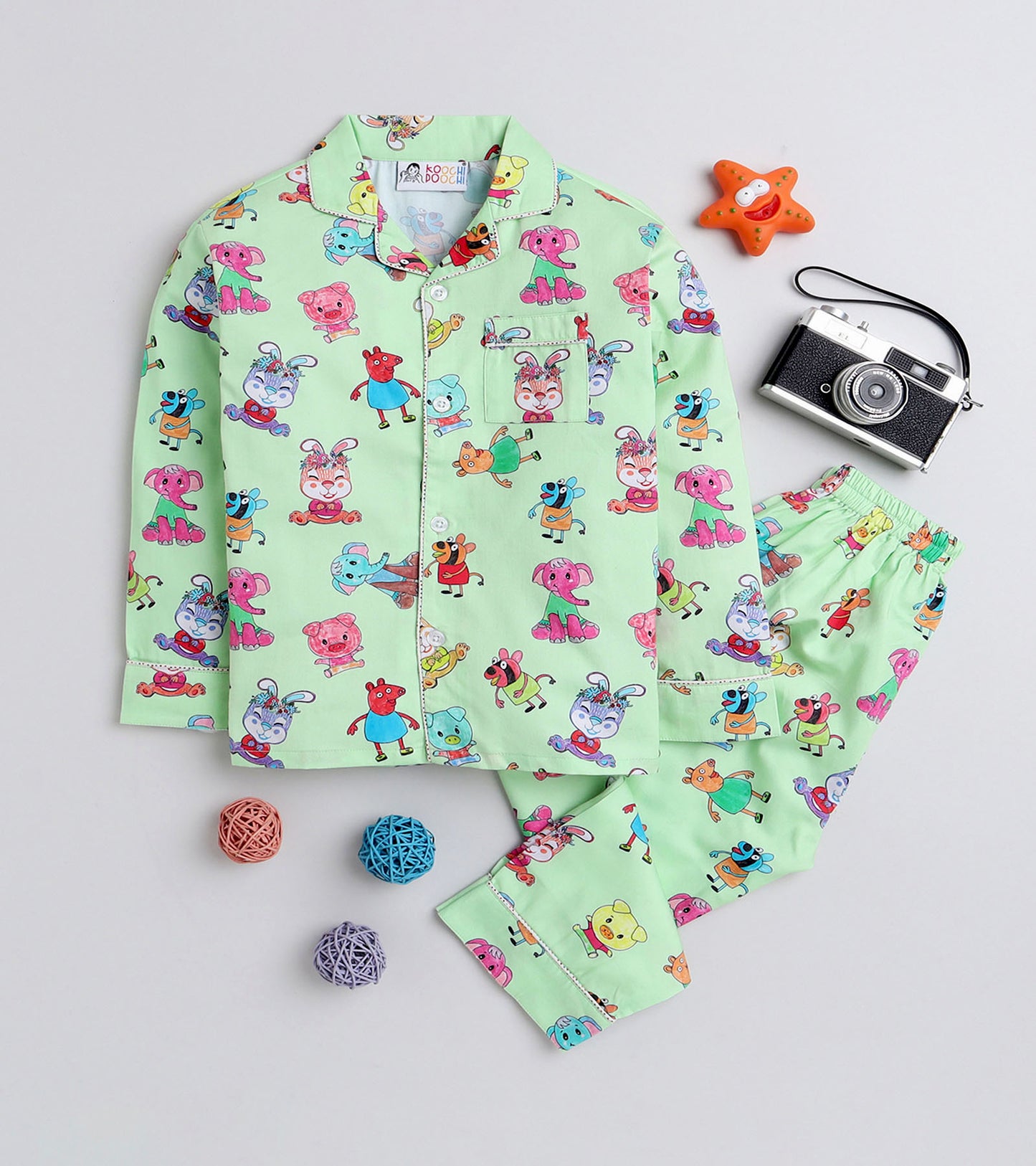 Peppa World Printed Night Suit Set