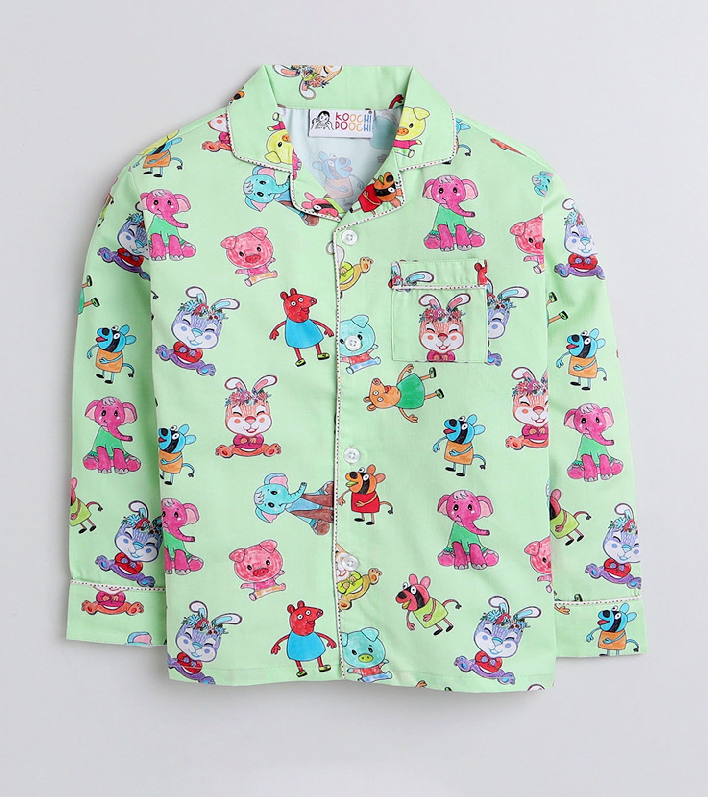 Peppa World Printed Night Suit Set
