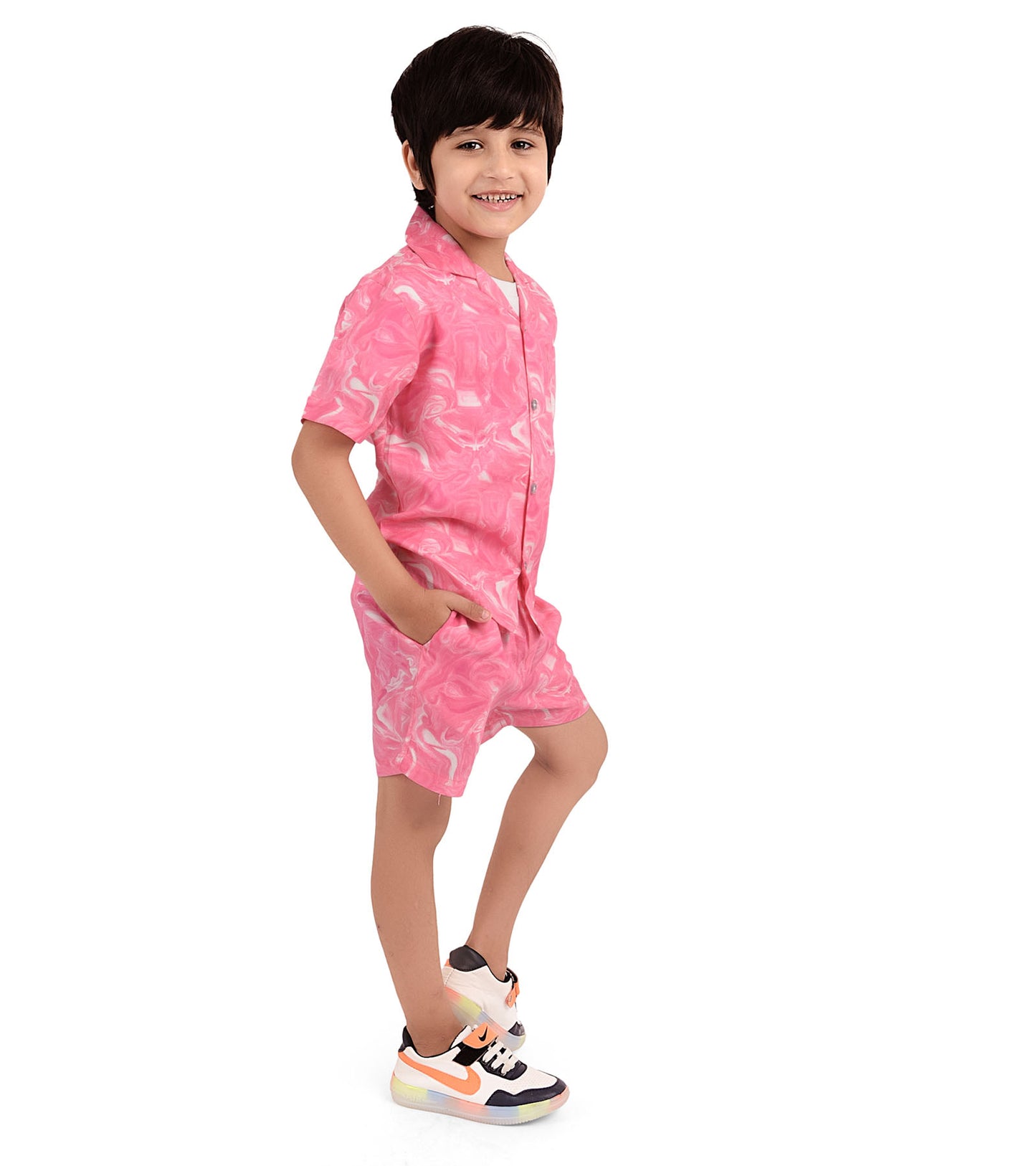 Pink Effect Printed Cord Set