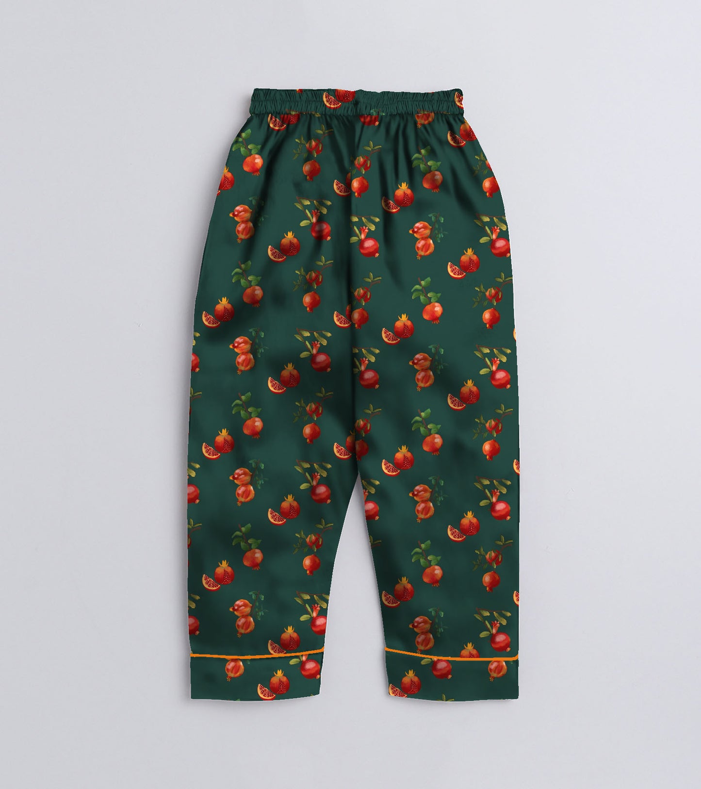 Pomegranate Printed Girls Pure Cotton Nightsuit Set