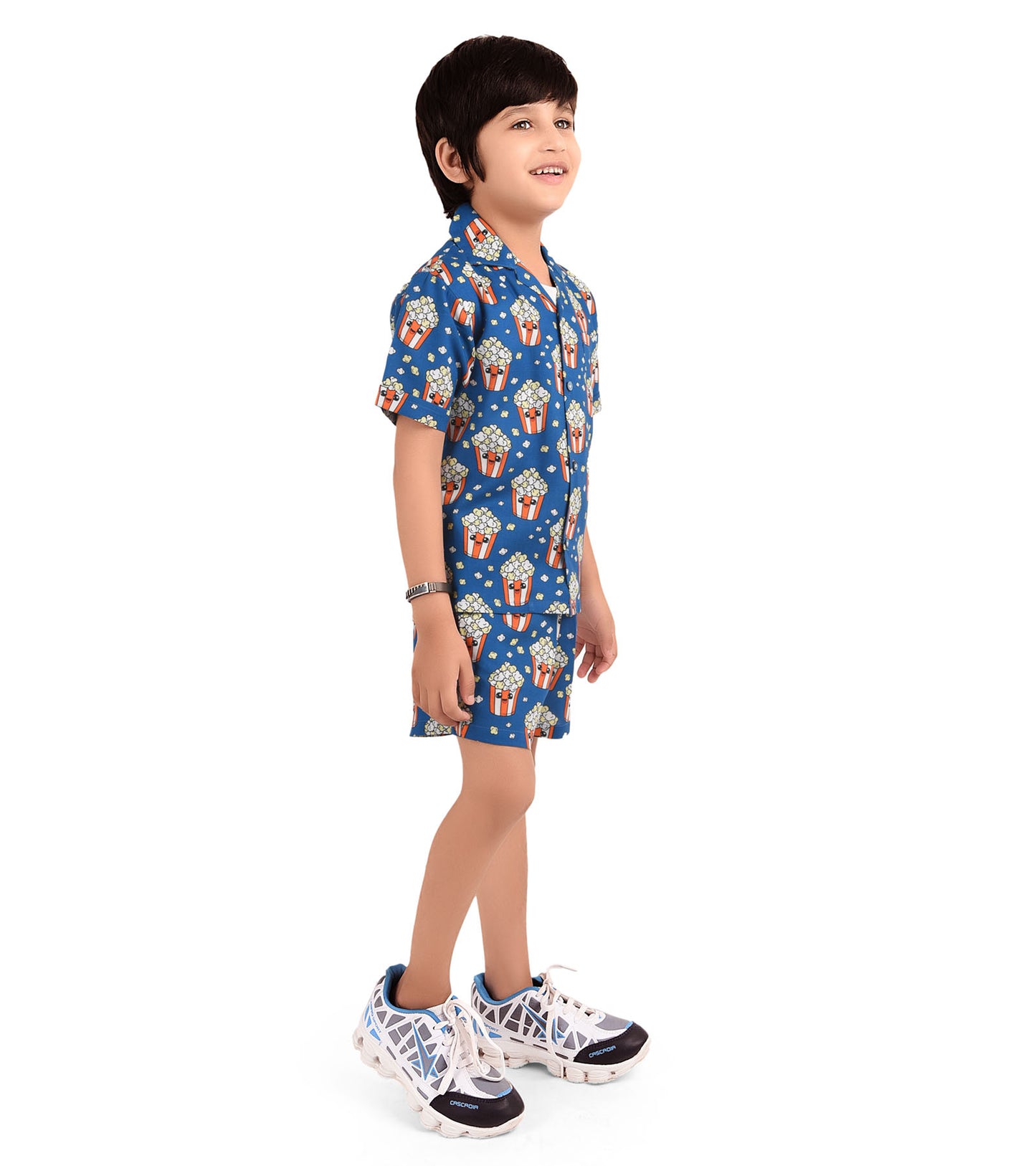 Popcorn Printed Cord Set for Boys