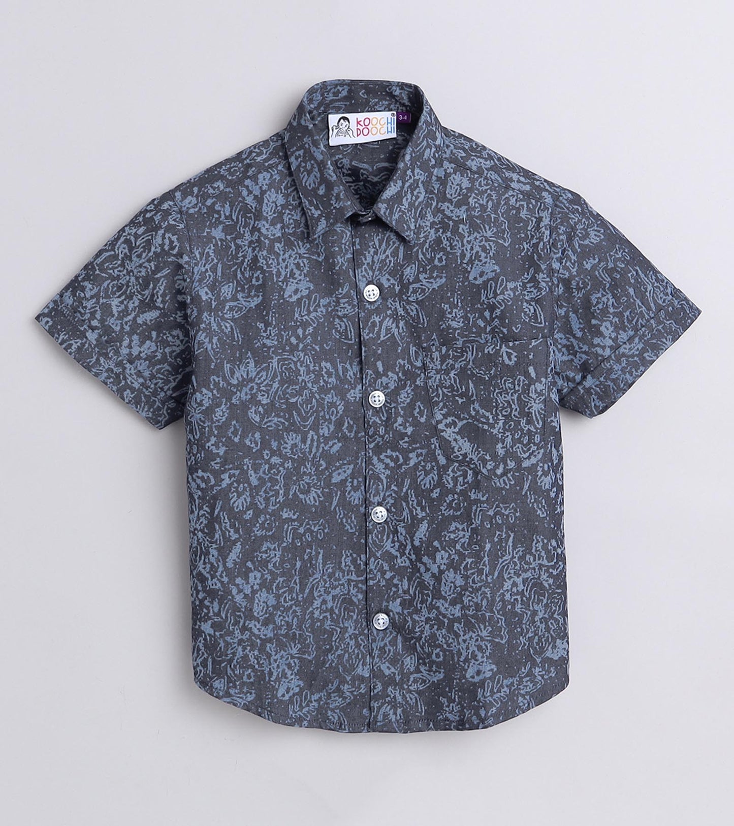Print On Denim Boys Half Sleeve Shirt