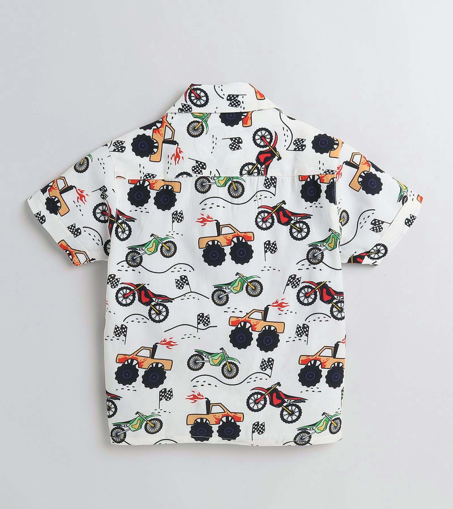 Racing Truck Bike Printed Boys Co ord Set