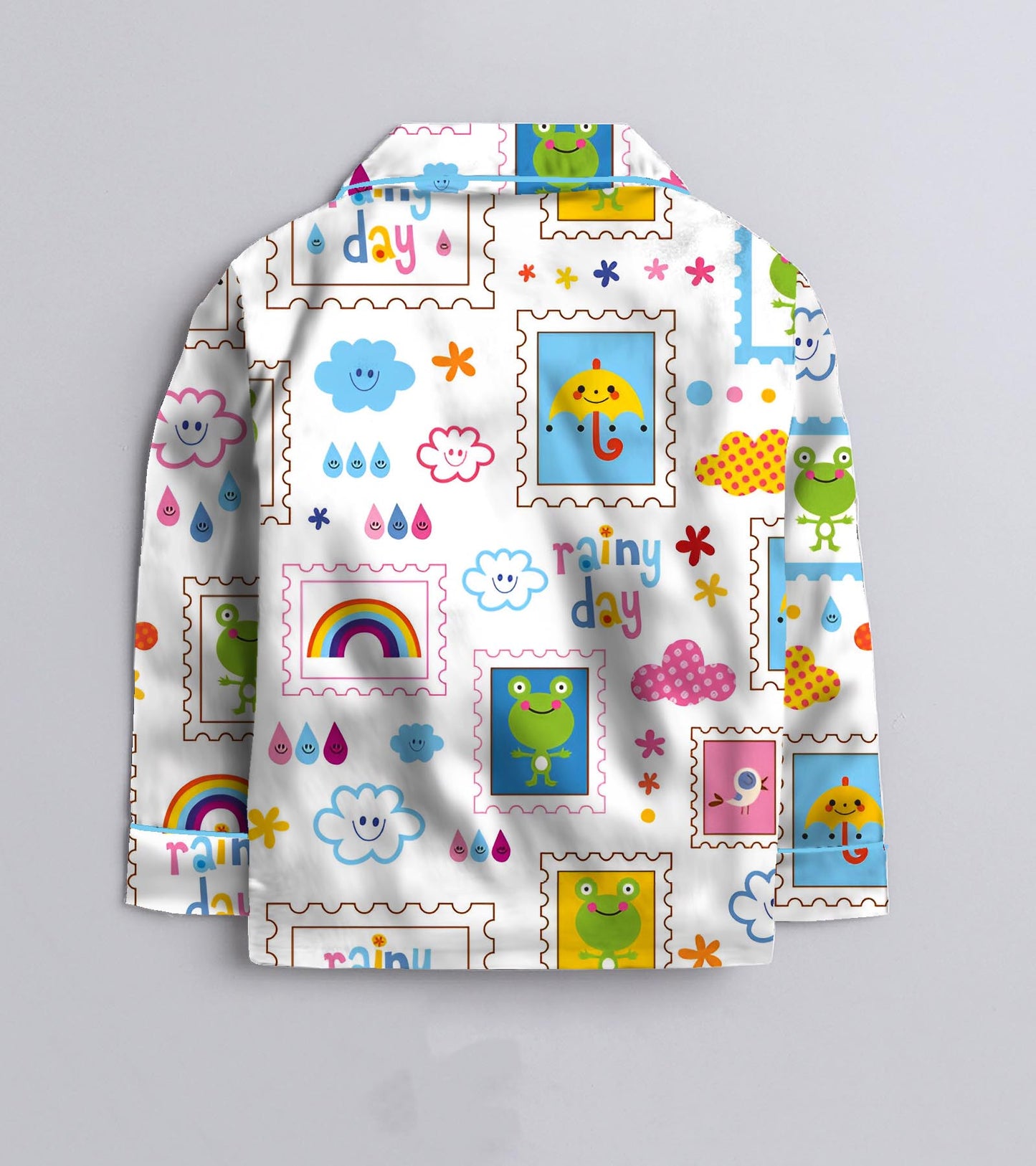 Rainy Pure Cotton Printed Nightsuit Set