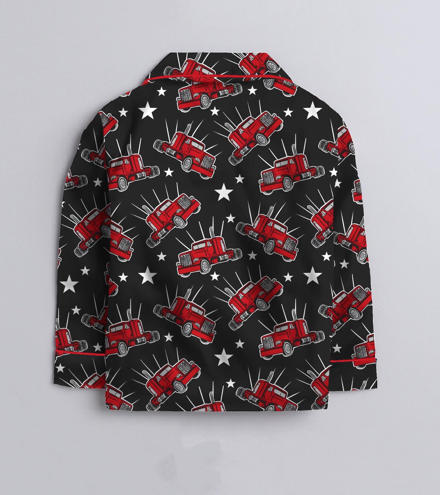 Red Truck Pure Cotton Printed Nightsuit Set