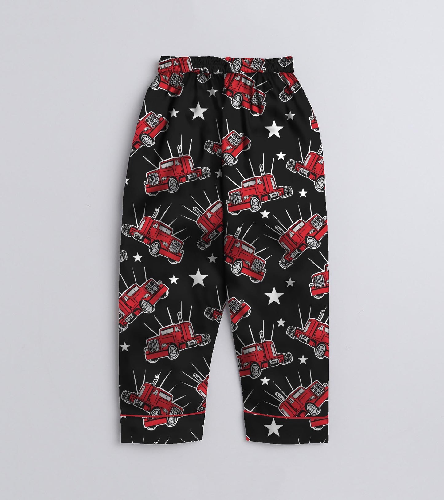 Red Truck Pure Cotton Printed Nightsuit Set