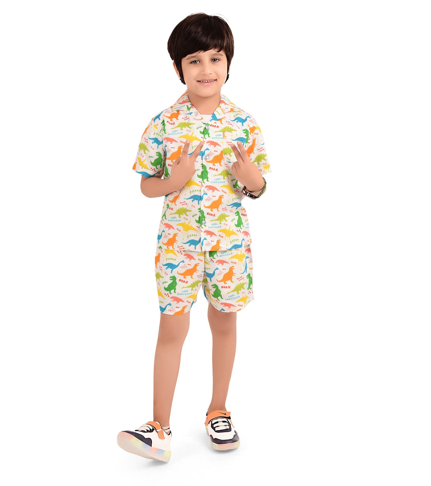 Roar Dino Printed Cord Set