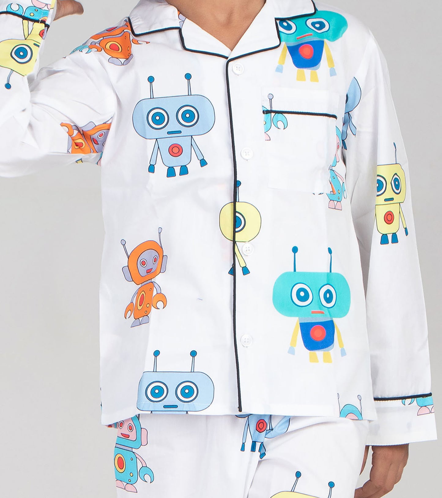 Robot Printed Night Suit Set