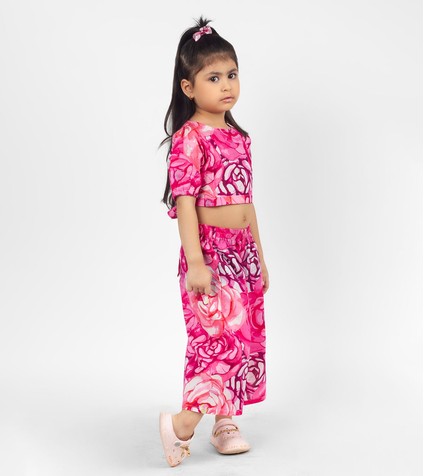 Roses Printed Co ord Sets For Girls