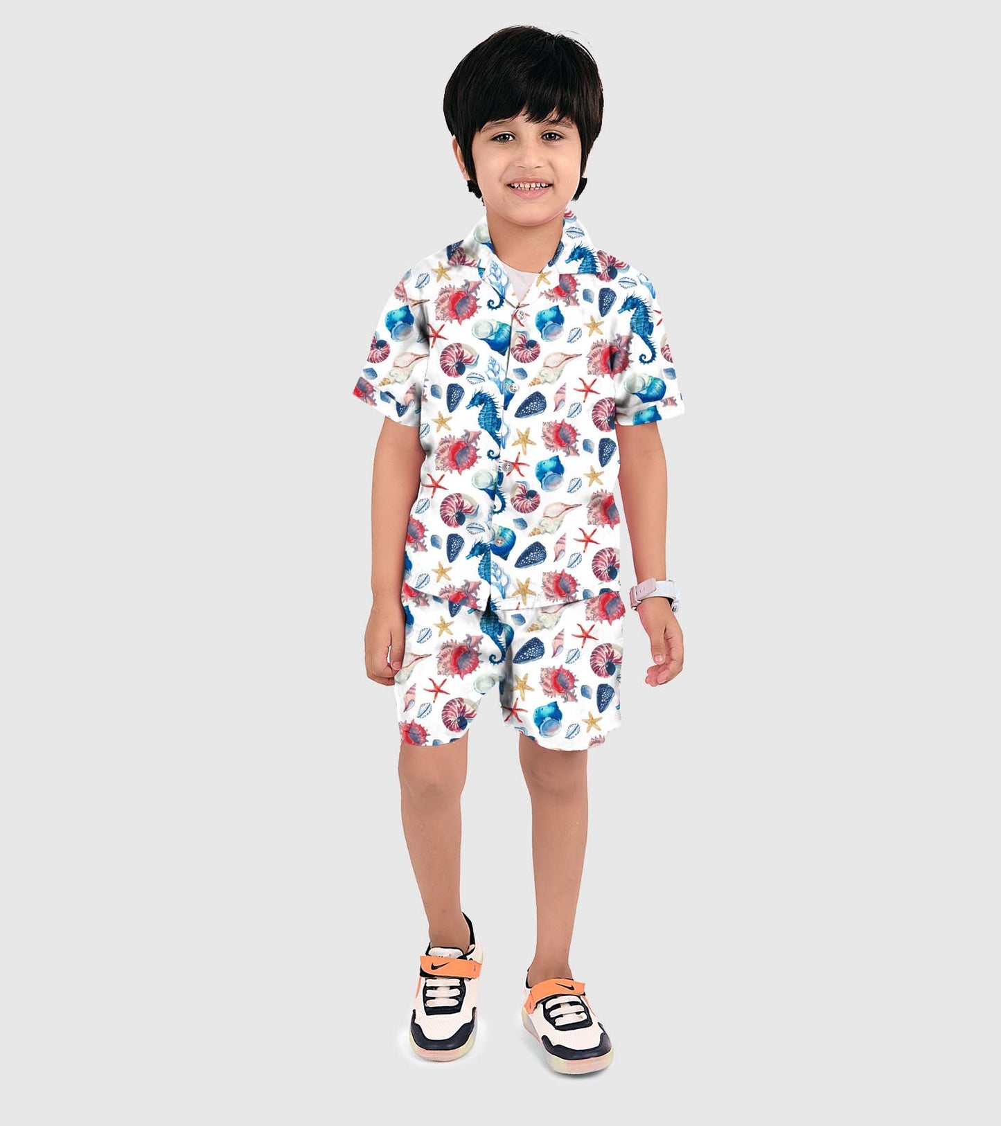 Sea Animal Printed Boys Co ord Set
