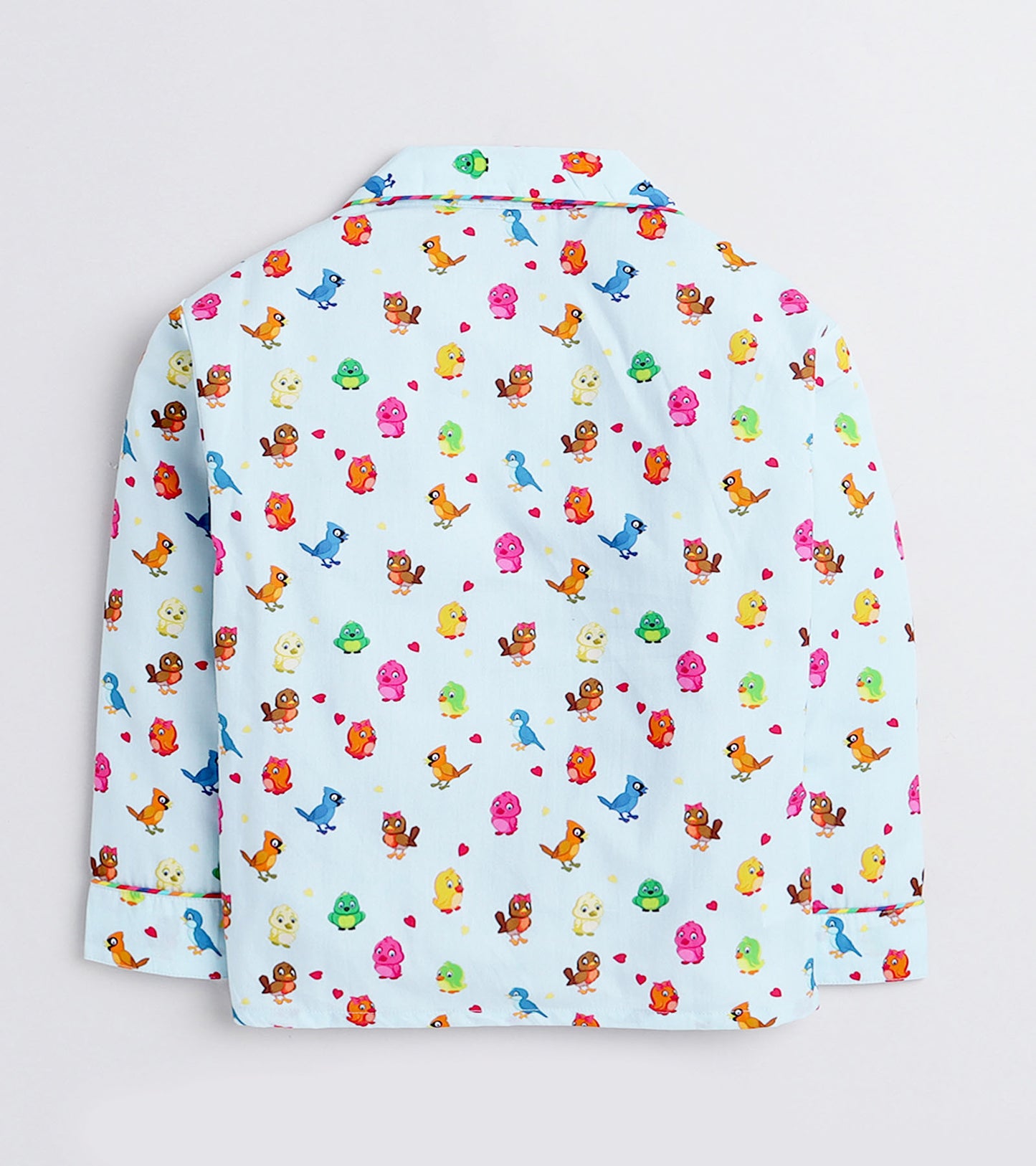 Singing Birds Printed Night Suit Set