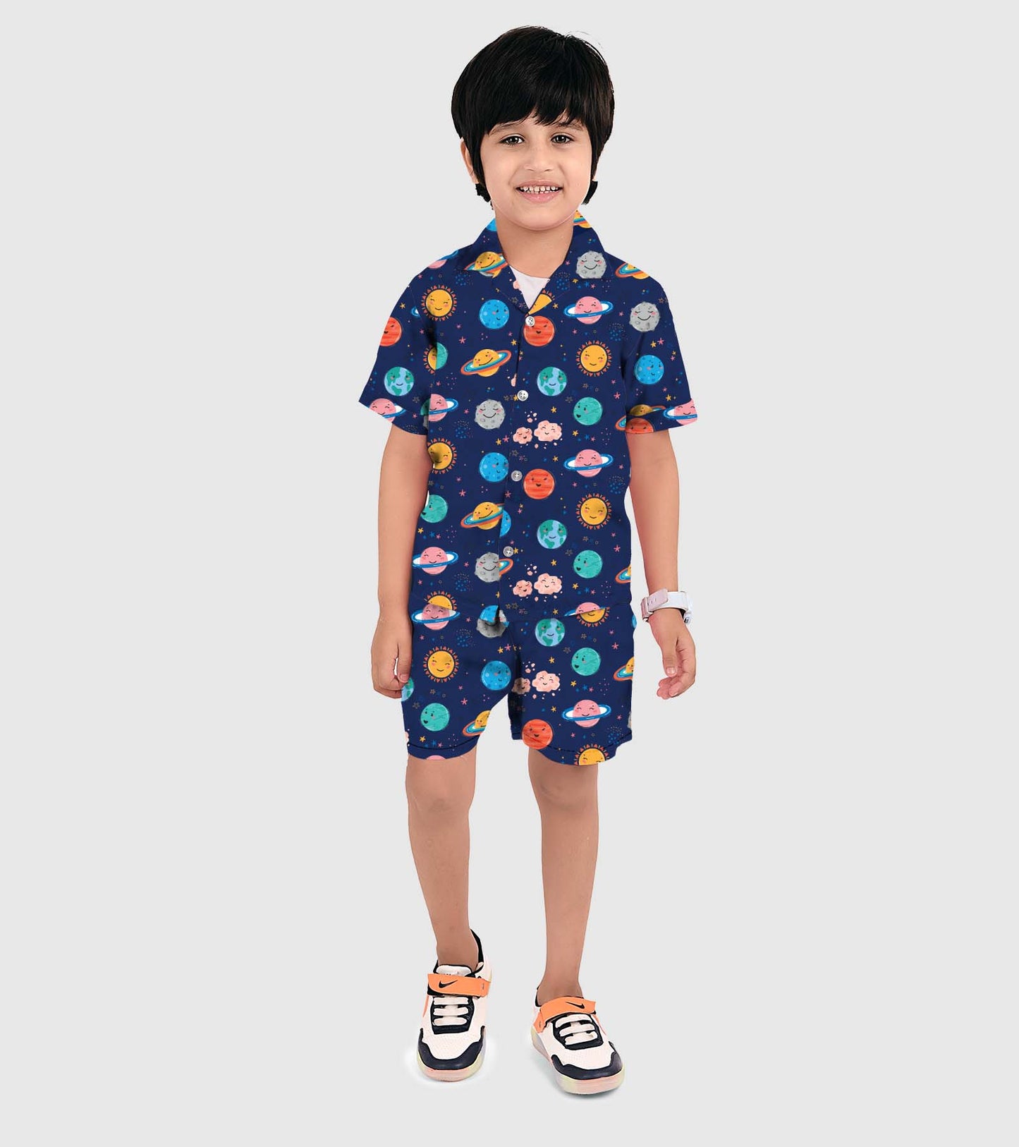 Space Printed Boys Co ord Set