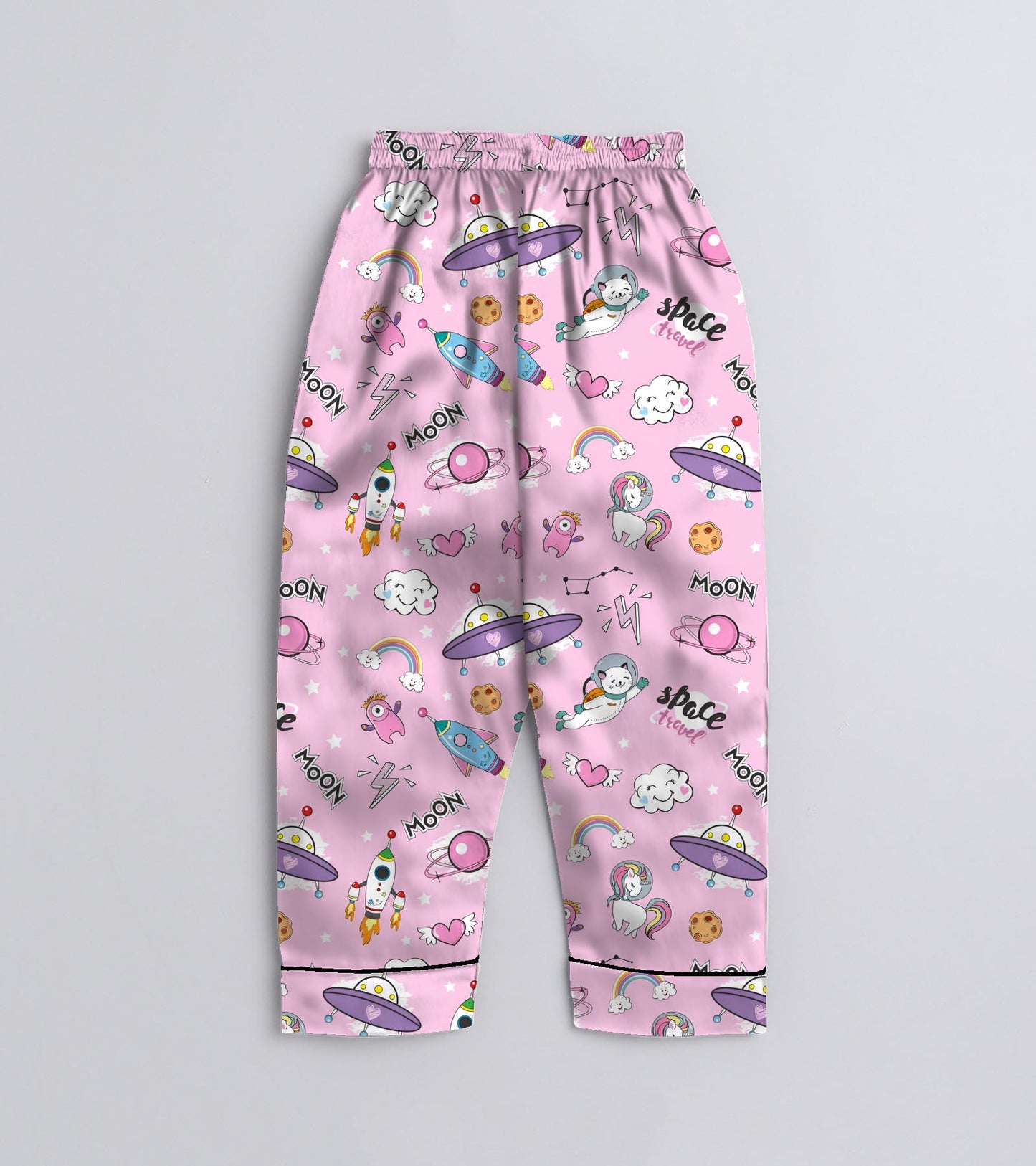 Space and Moon Cute Pure Cotton Printed Nightsuit Set