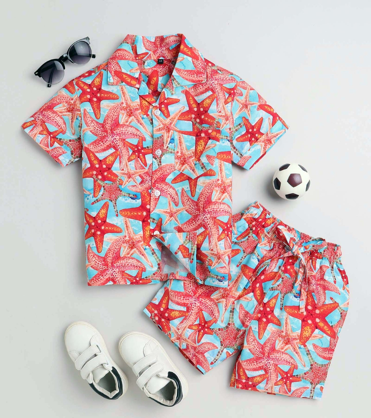Starfish Printed Boys Co ord Set