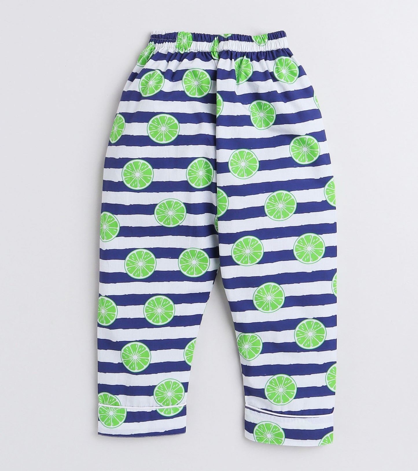 Stripe Lemon Printed Night Suit Set