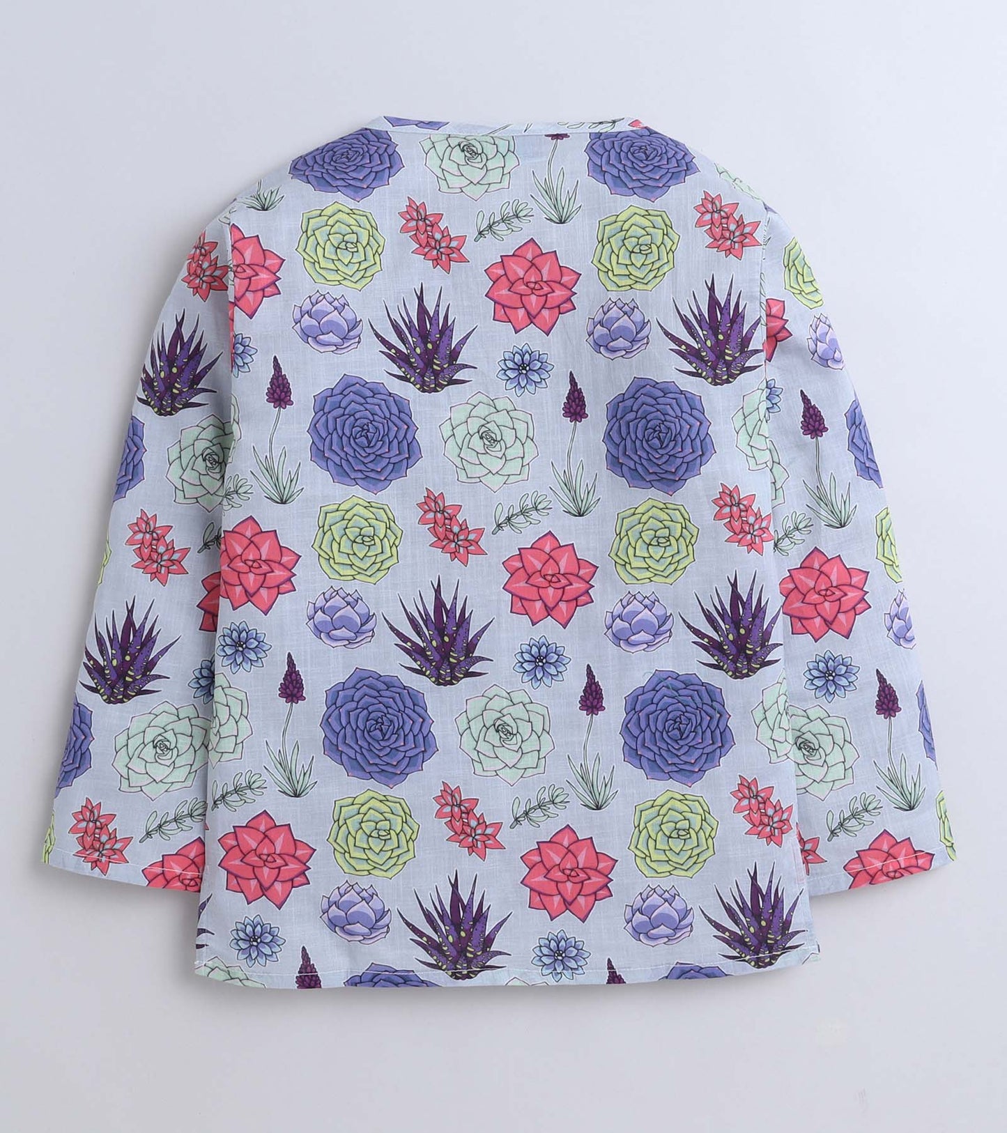 Succlent Printed Pyjama Kurta Set