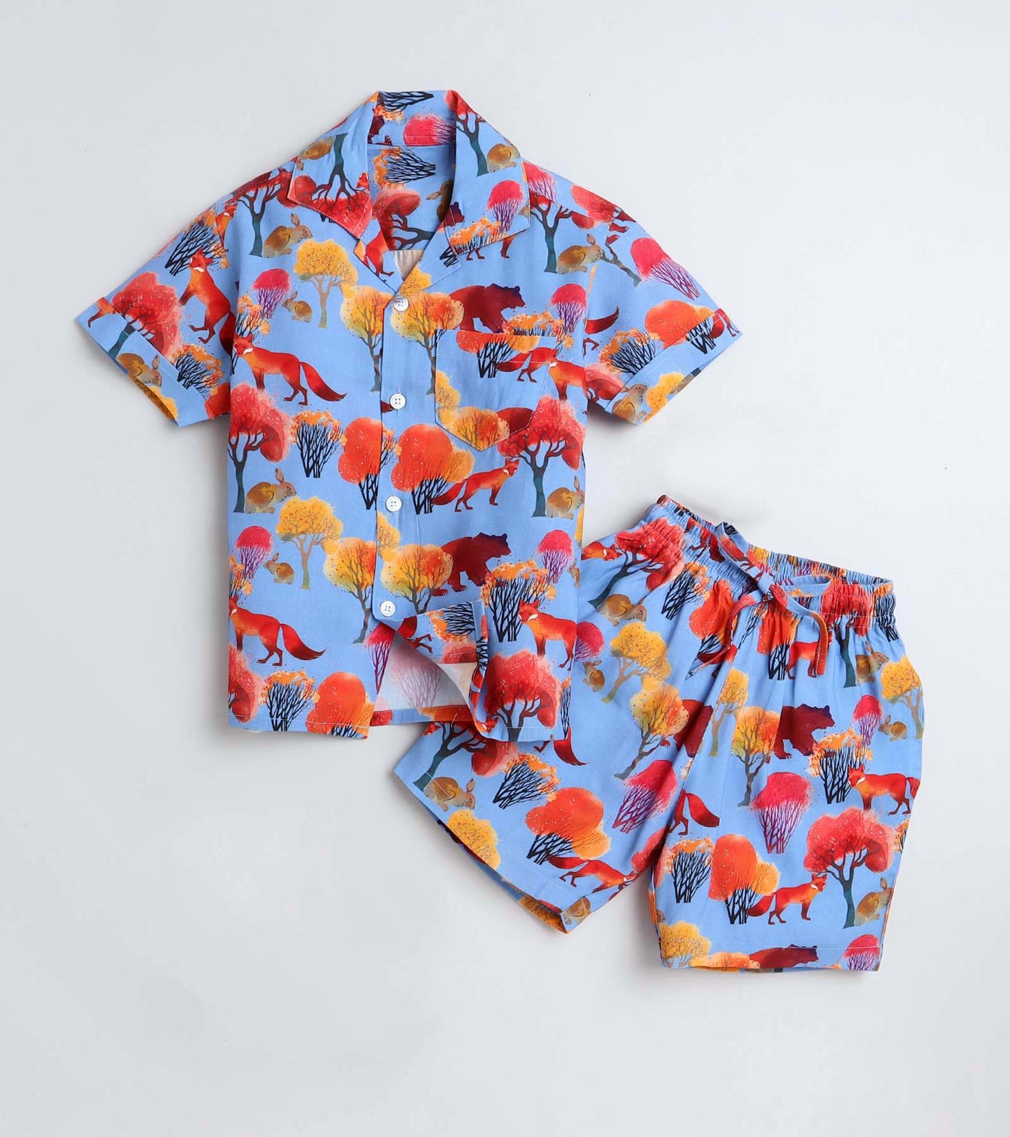 Sunset Wildlife Printed Boys Co ord Set