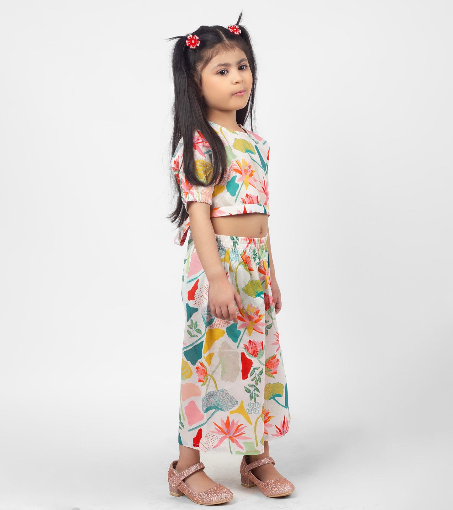 Tropical Floral Printed Co ord Sets For Girls