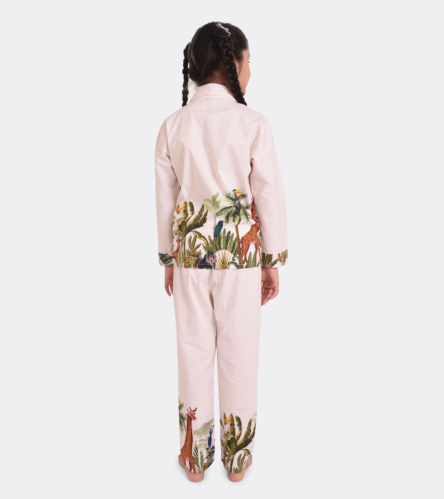 Tropical Jungle Printed Night Suit Set