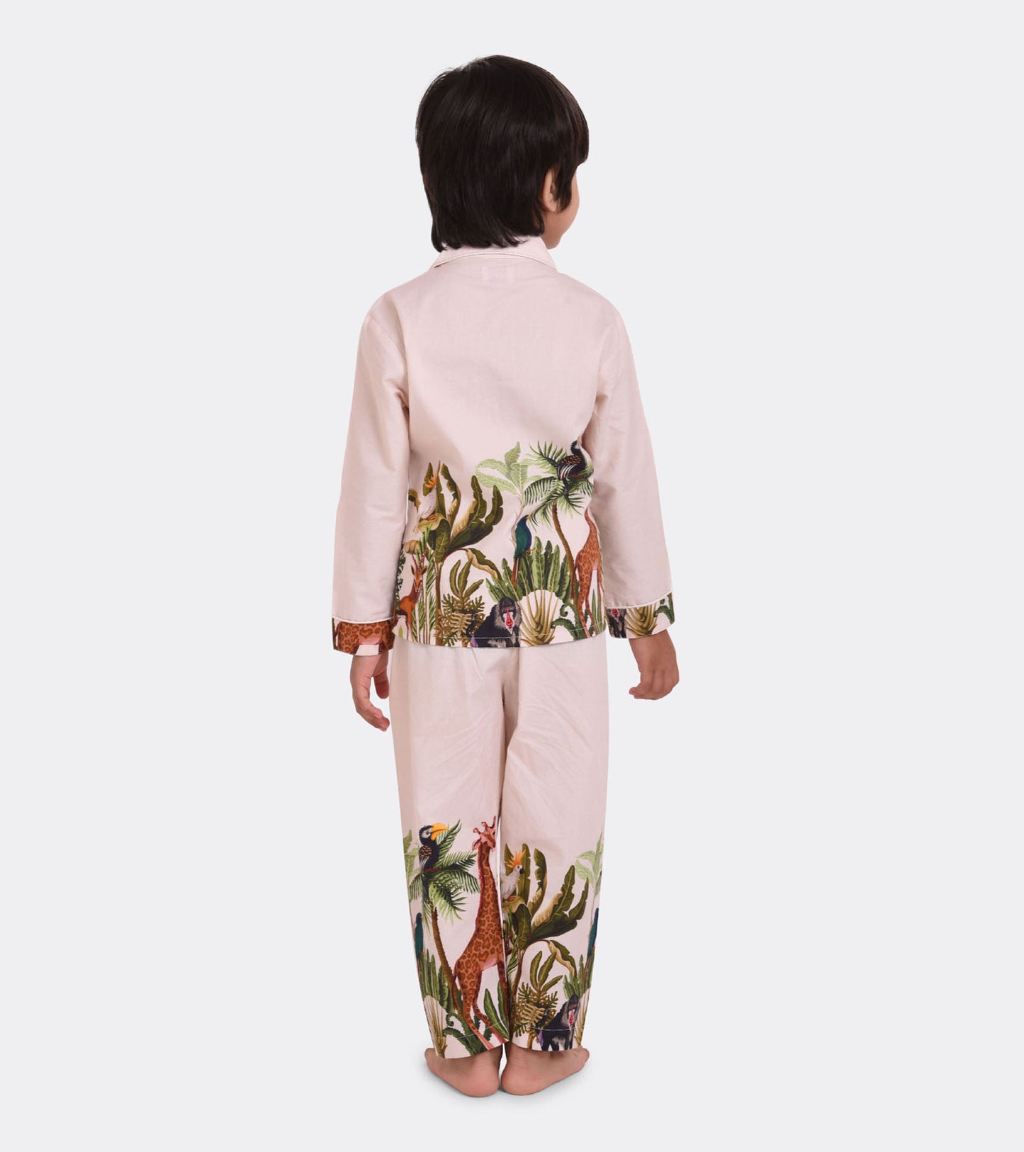Tropical Jungle Printed Night Suit Set